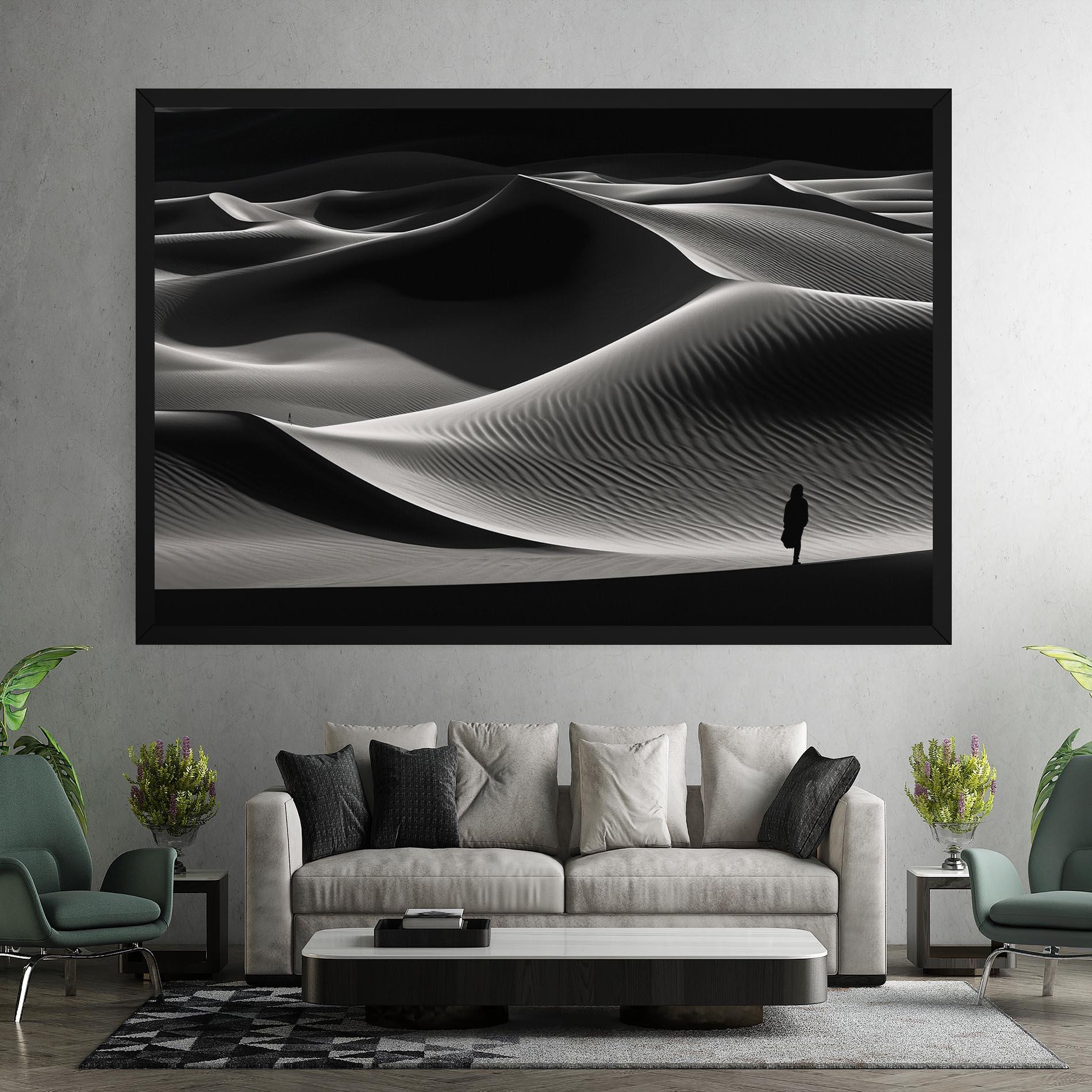 Leinwandbild Dune Silhouette mockup 7