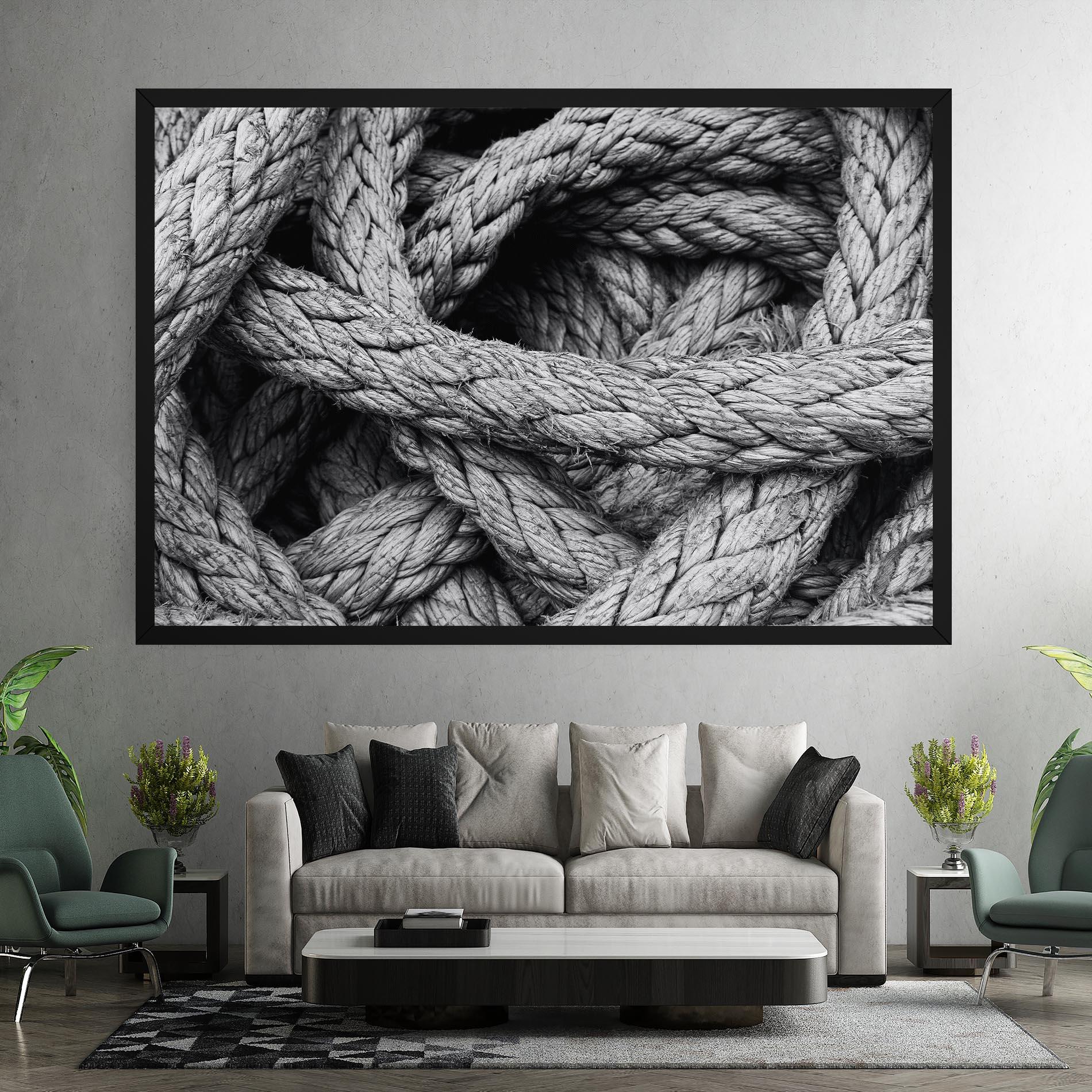 Leinwandbild Gray String mockup 7