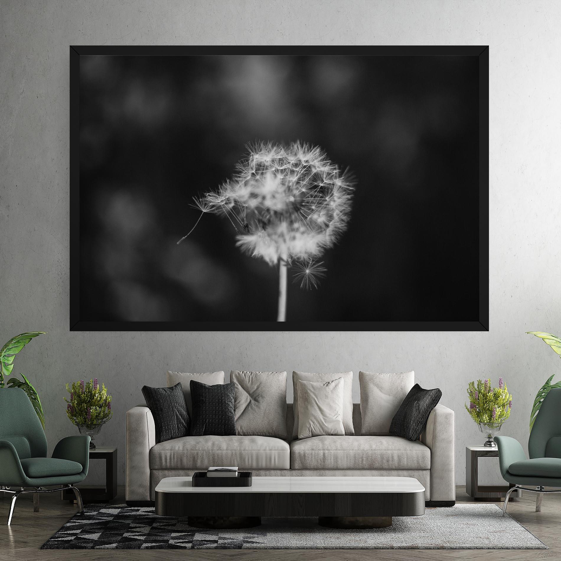 Leinwandbild Grey Dandelion mockup 7