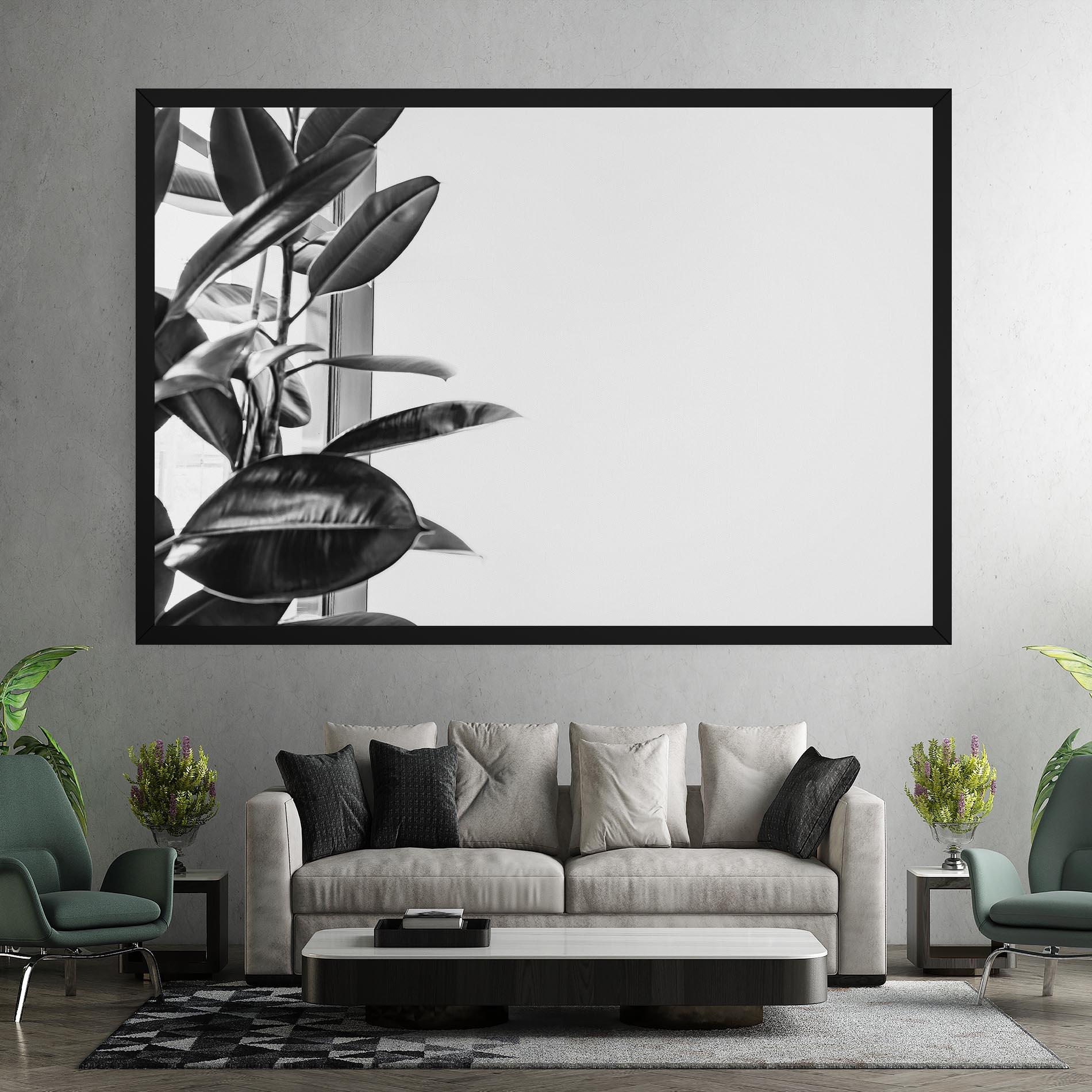 Leinwandbild Grey Plant mockup 7