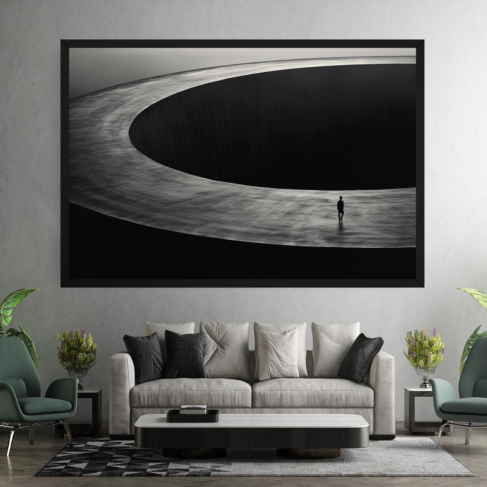 Leinwandbild Man Walking mockup 7