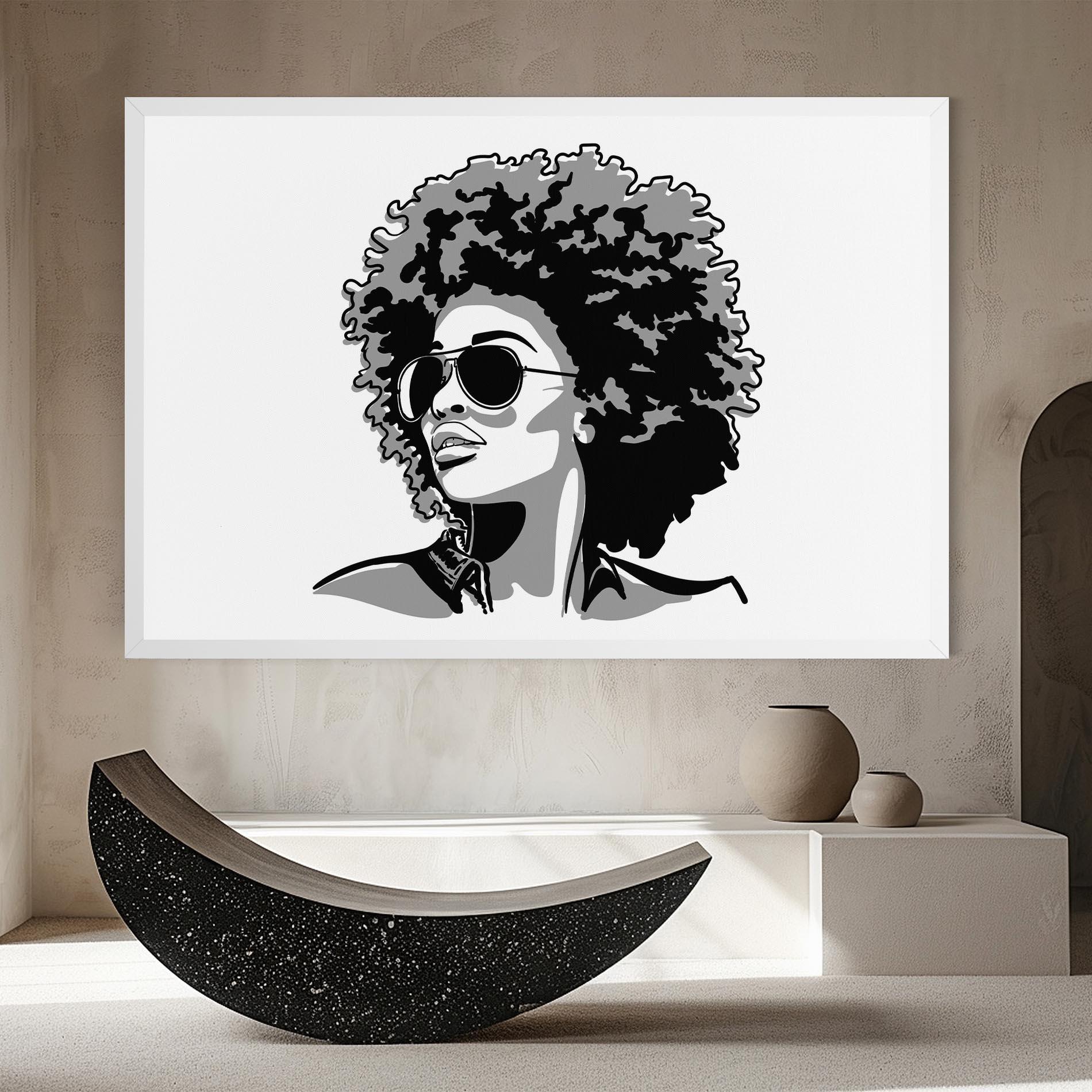 Leinwandbild Black Grasses mockup 8