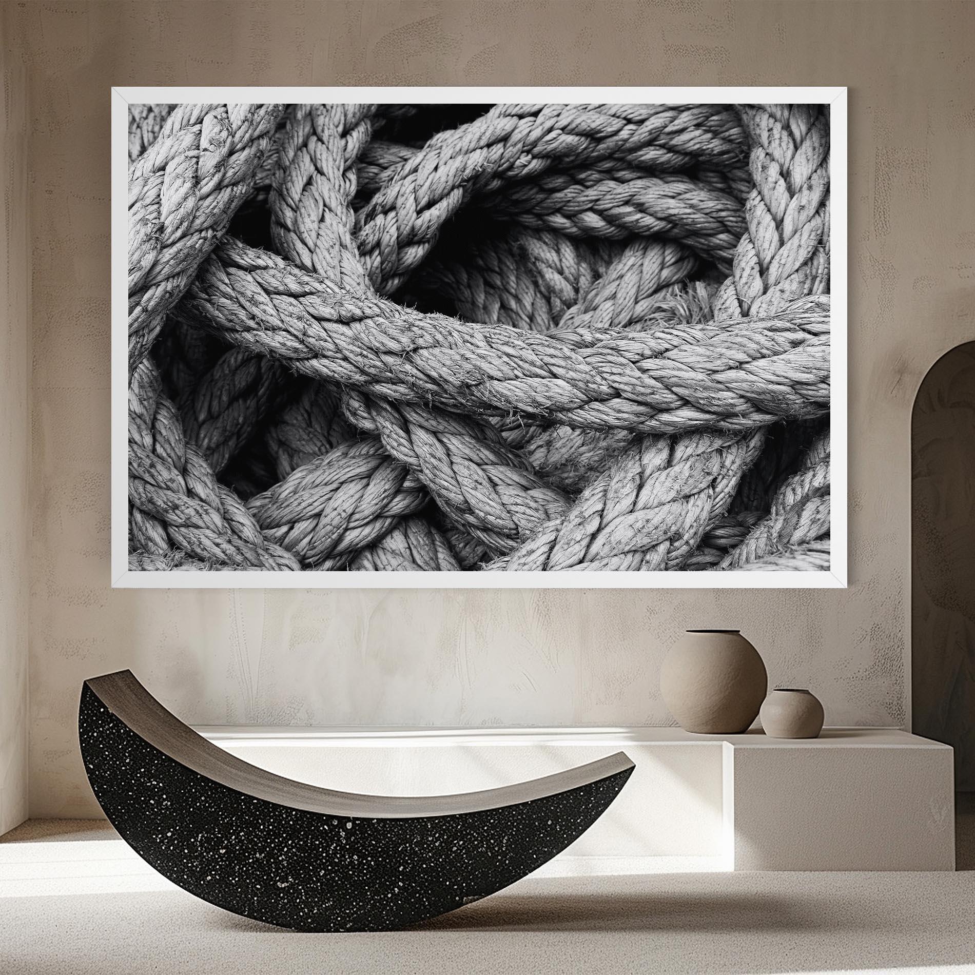 Leinwandbild Gray String mockup 8