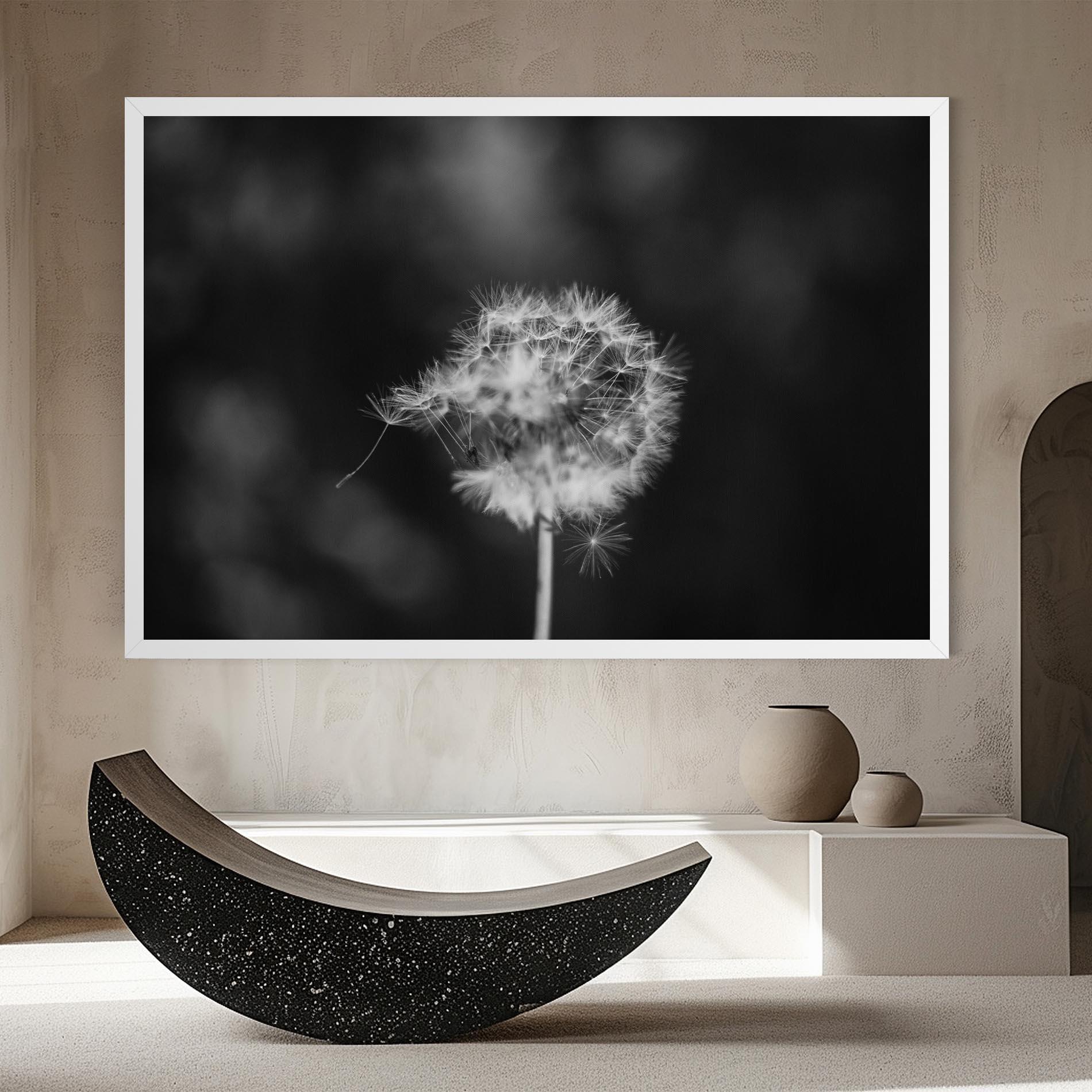 Leinwandbild Grey Dandelion mockup 8