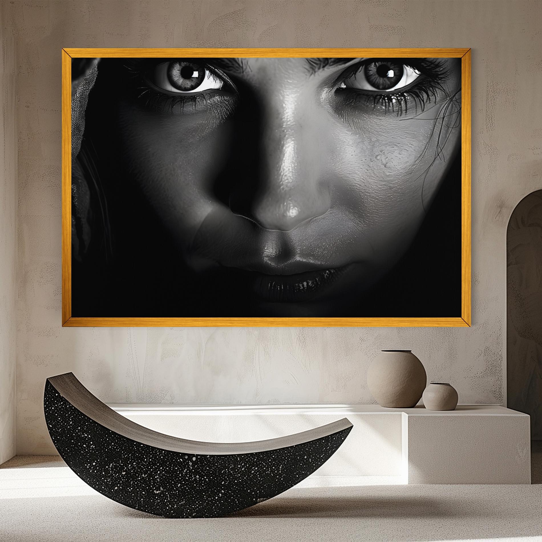 Leinwandbild Closeup Portrait mockup 8