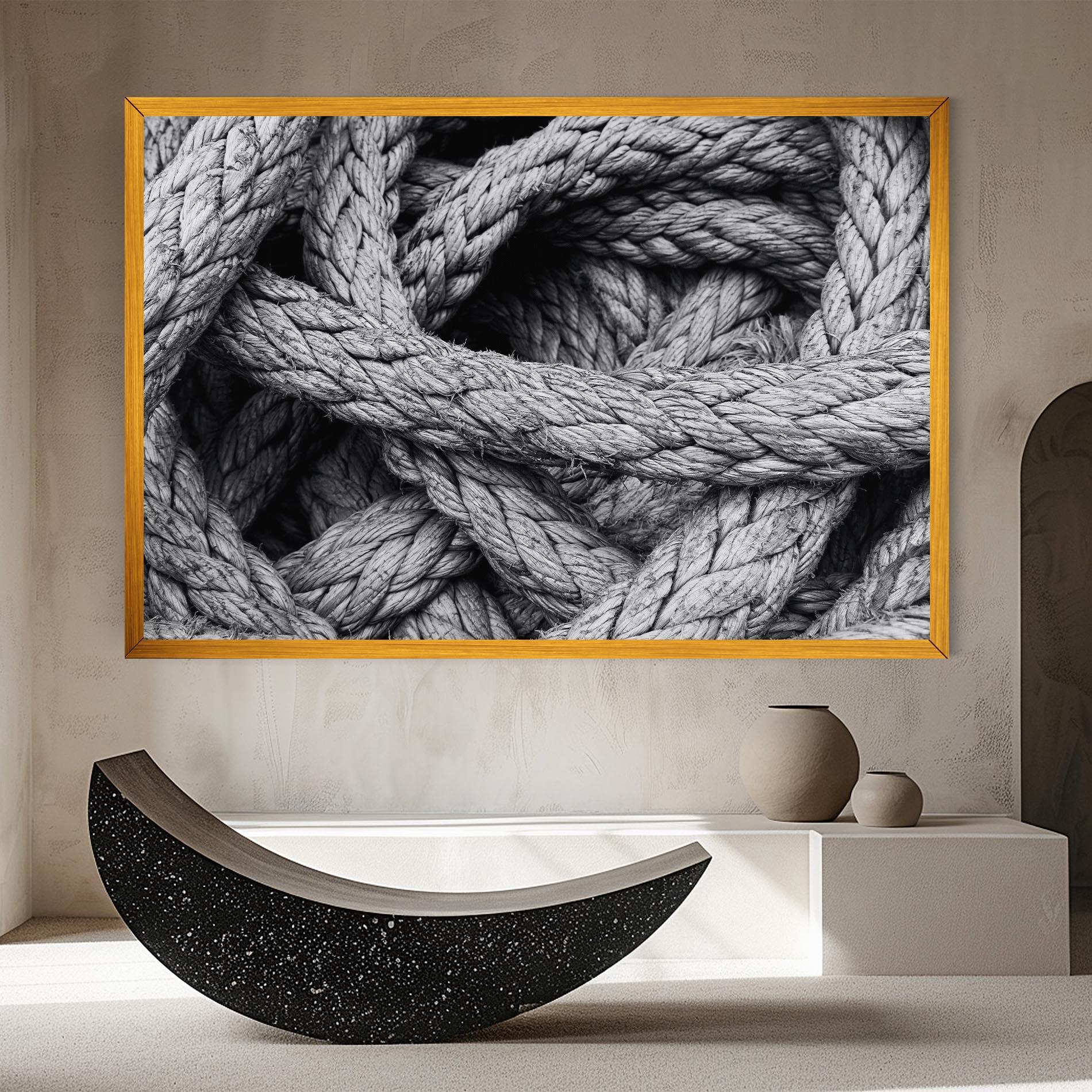 Leinwandbild Gray String mockup 8