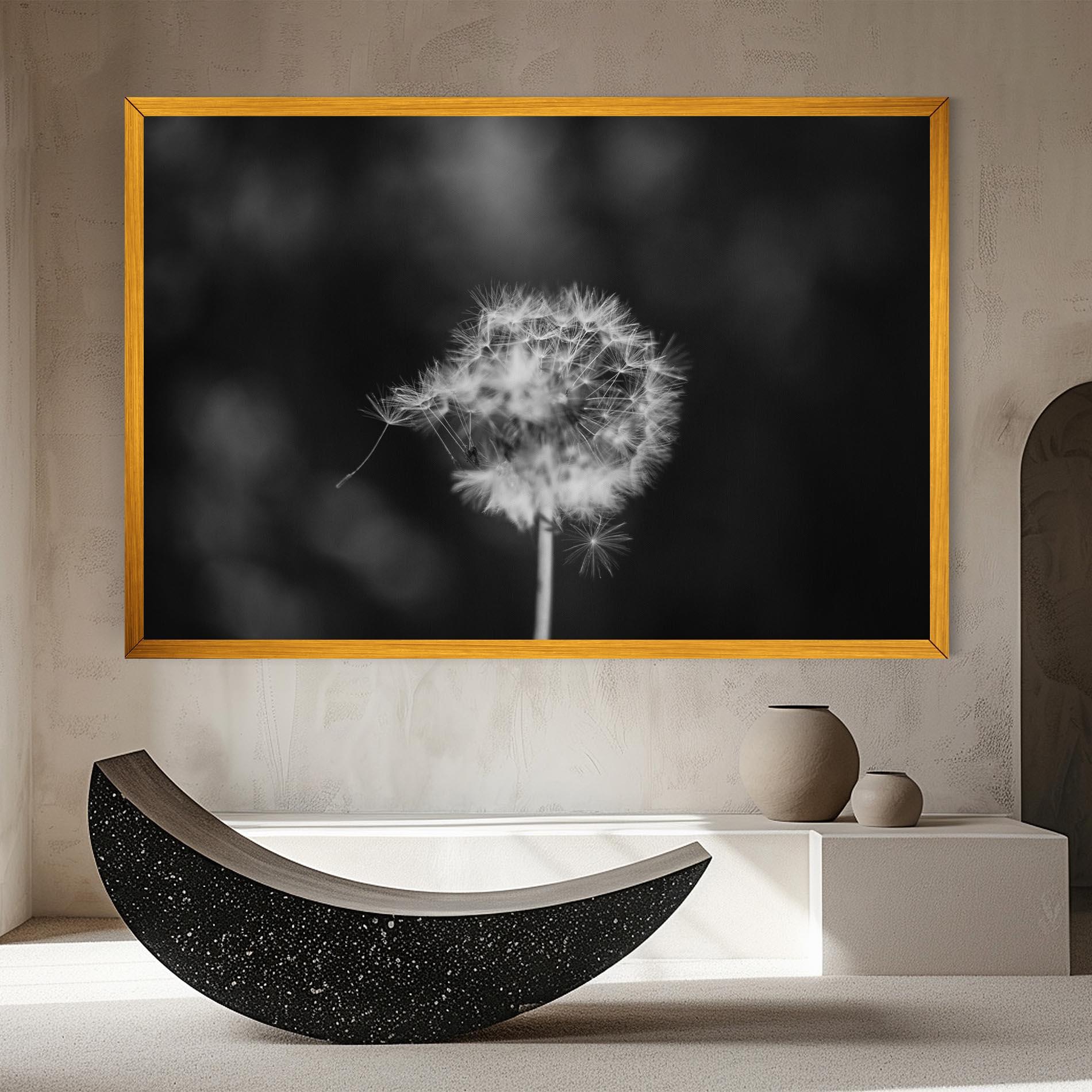Leinwandbild Grey Dandelion mockup 8