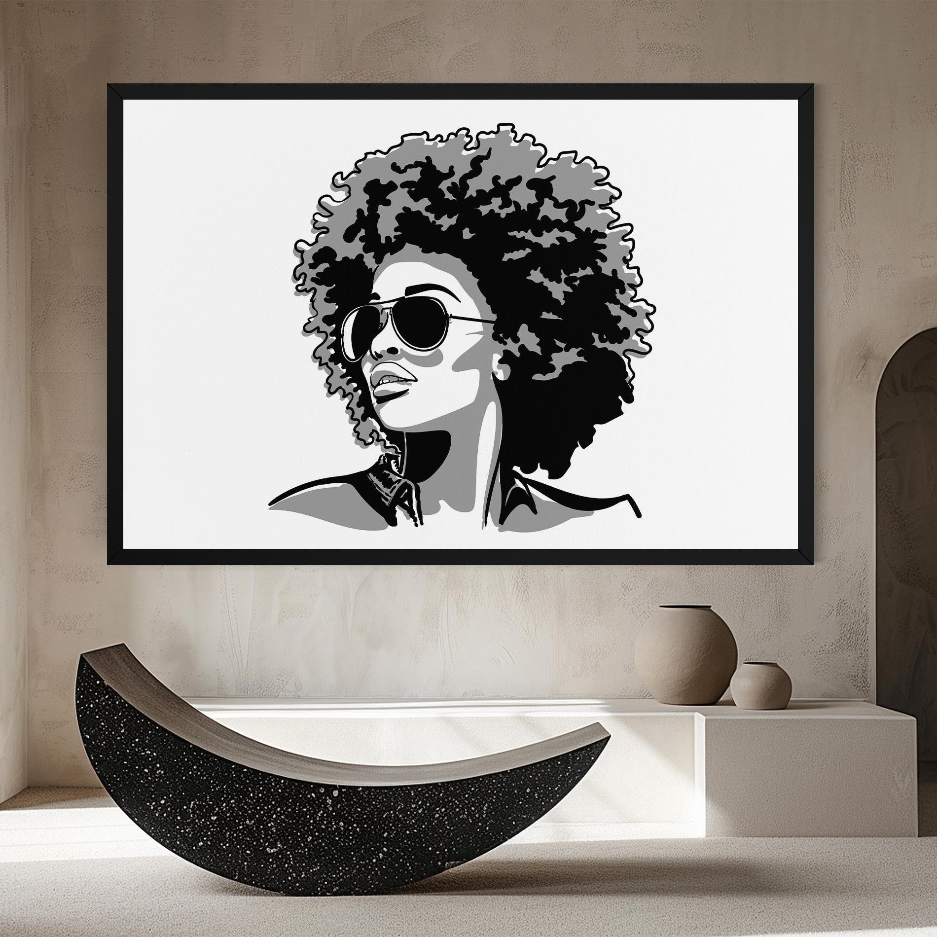 Leinwandbild Black Grasses mockup 8