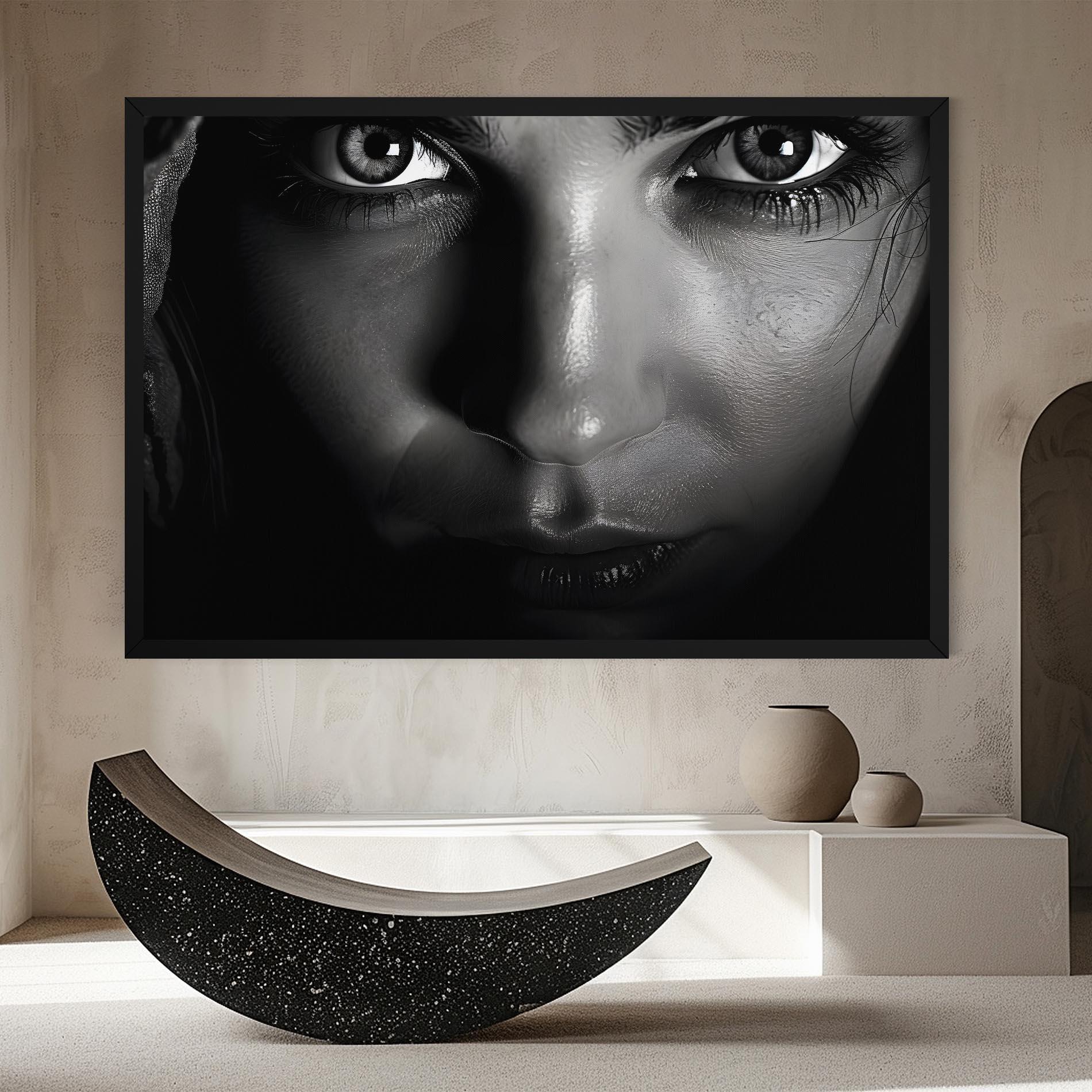 Leinwandbild Closeup Portrait mockup 8