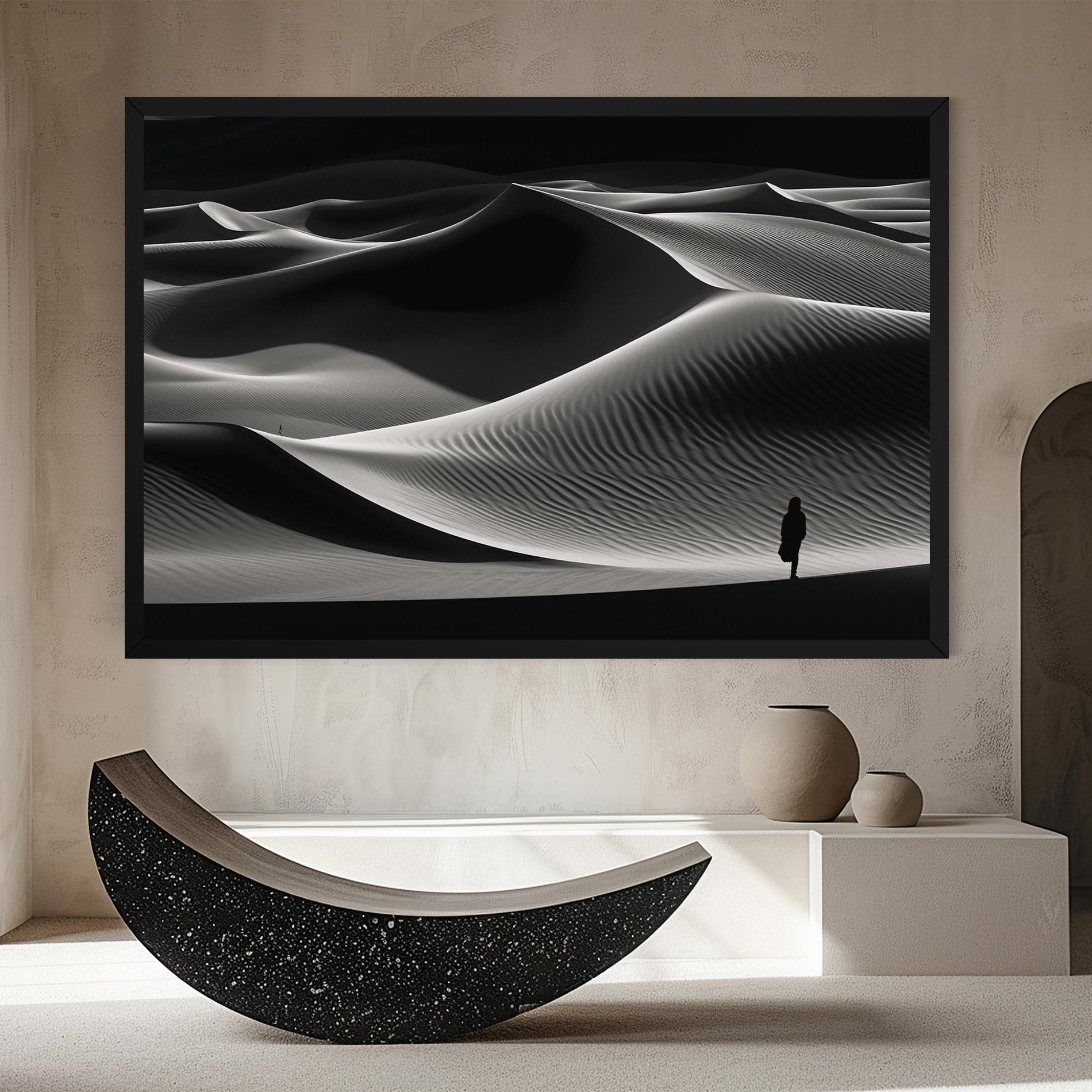 Leinwandbild Dune Silhouette mockup 8