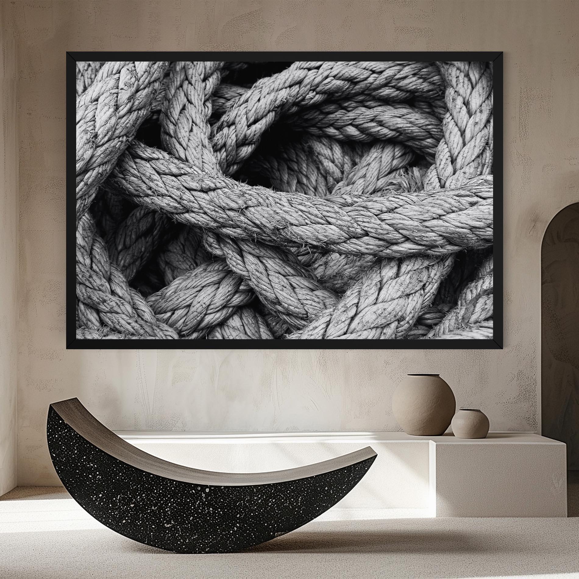 Leinwandbild Gray String mockup 8