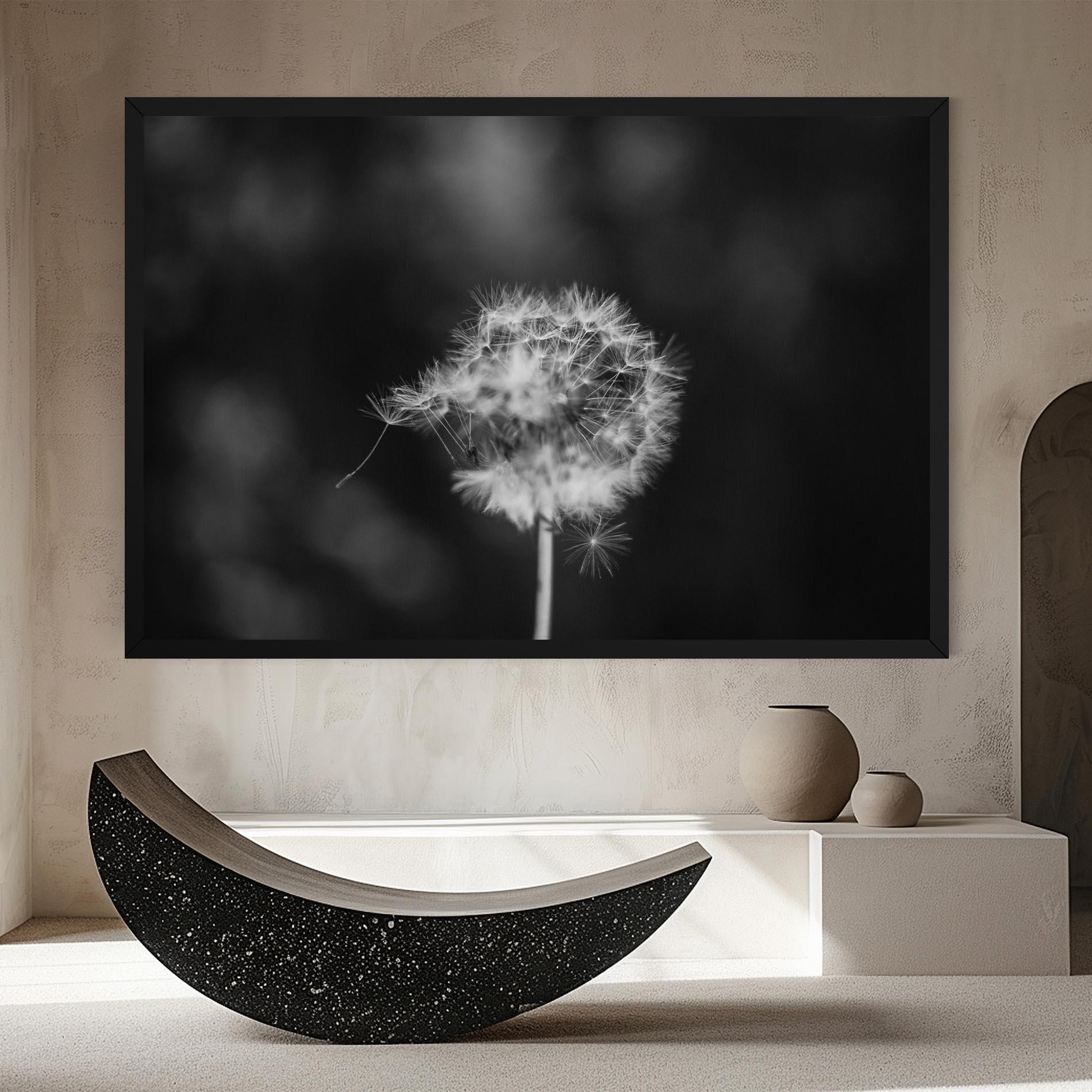 Leinwandbild Grey Dandelion mockup 8