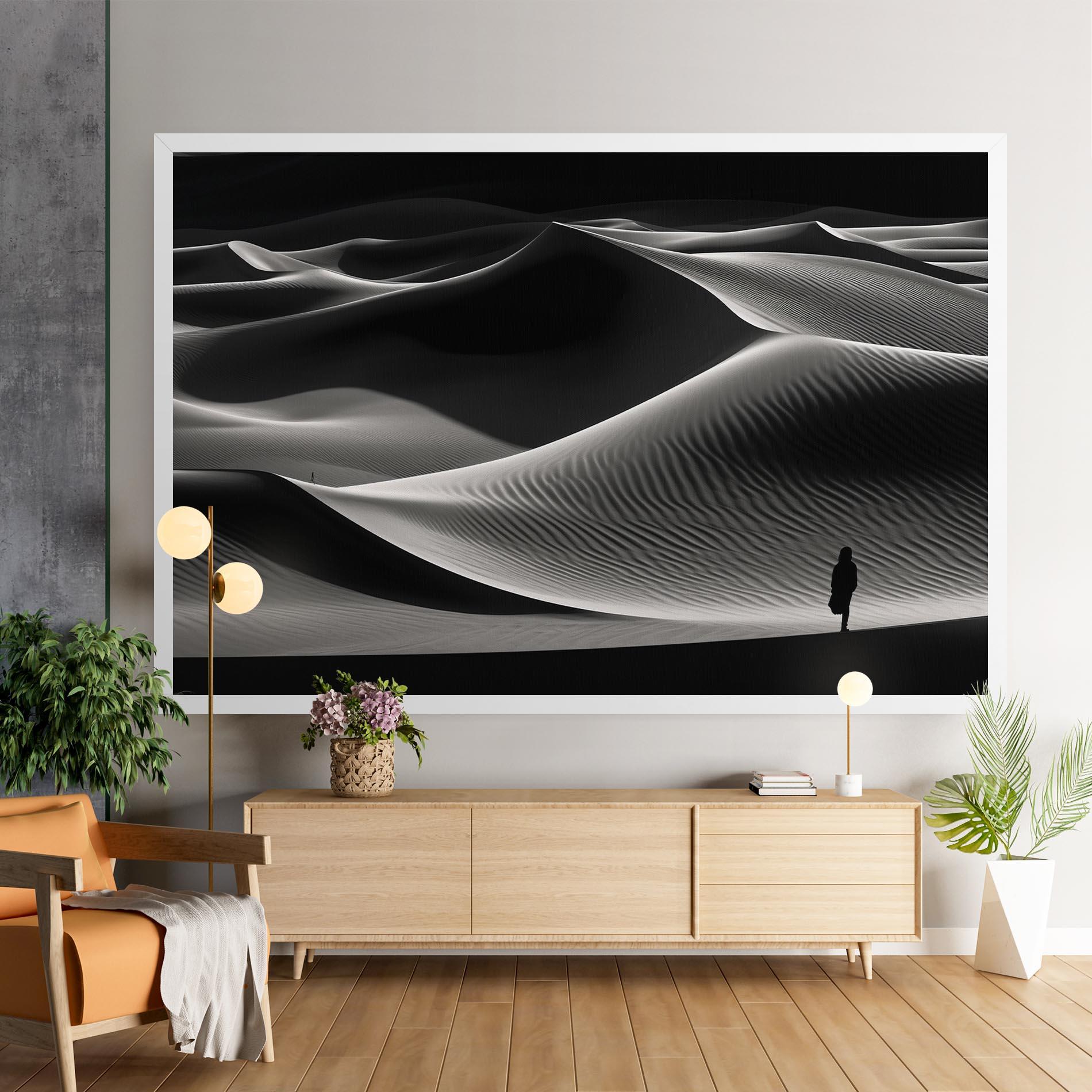 Leinwandbild Dune Silhouette mockup 9