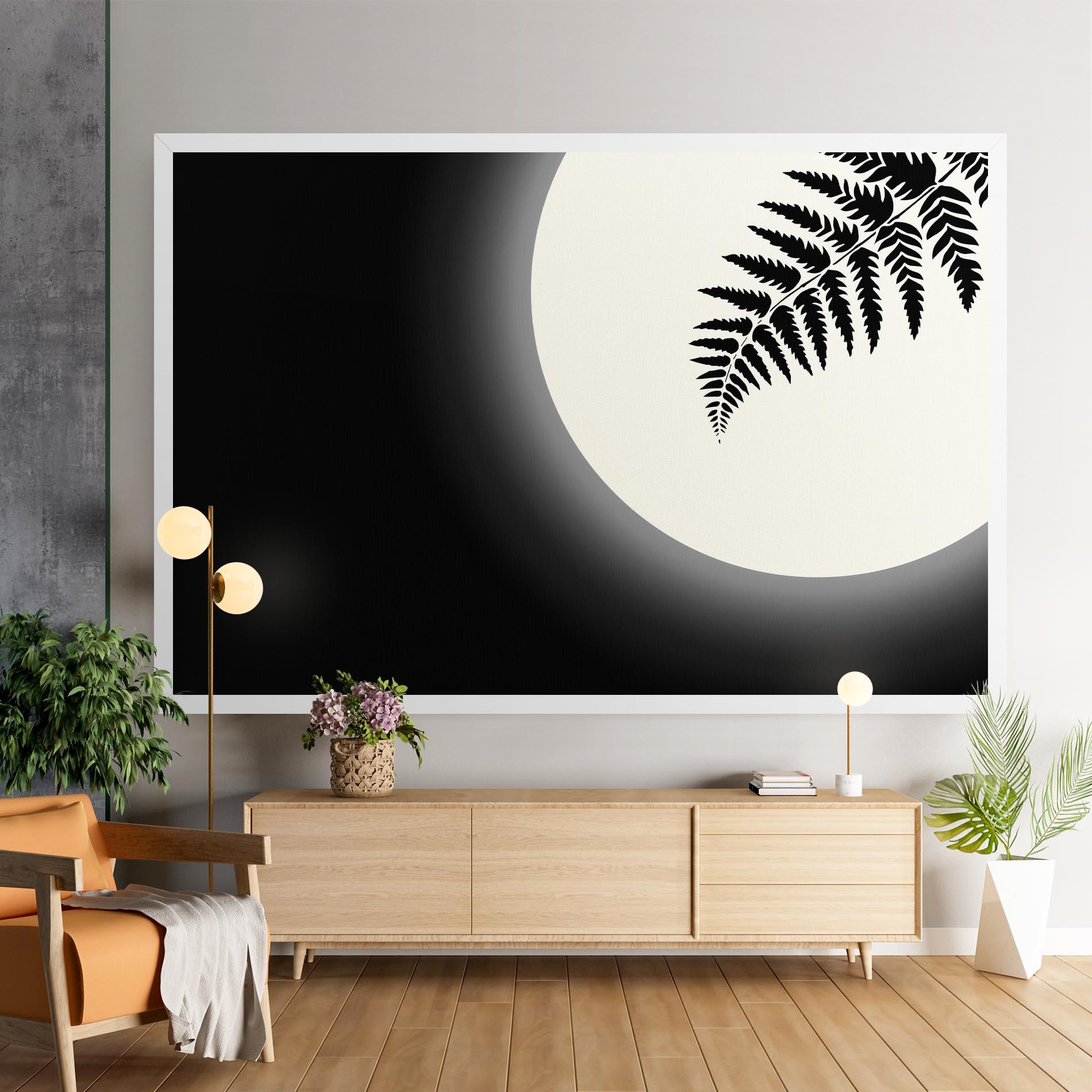Leinwandbild Full Moon Leaf mockup 9