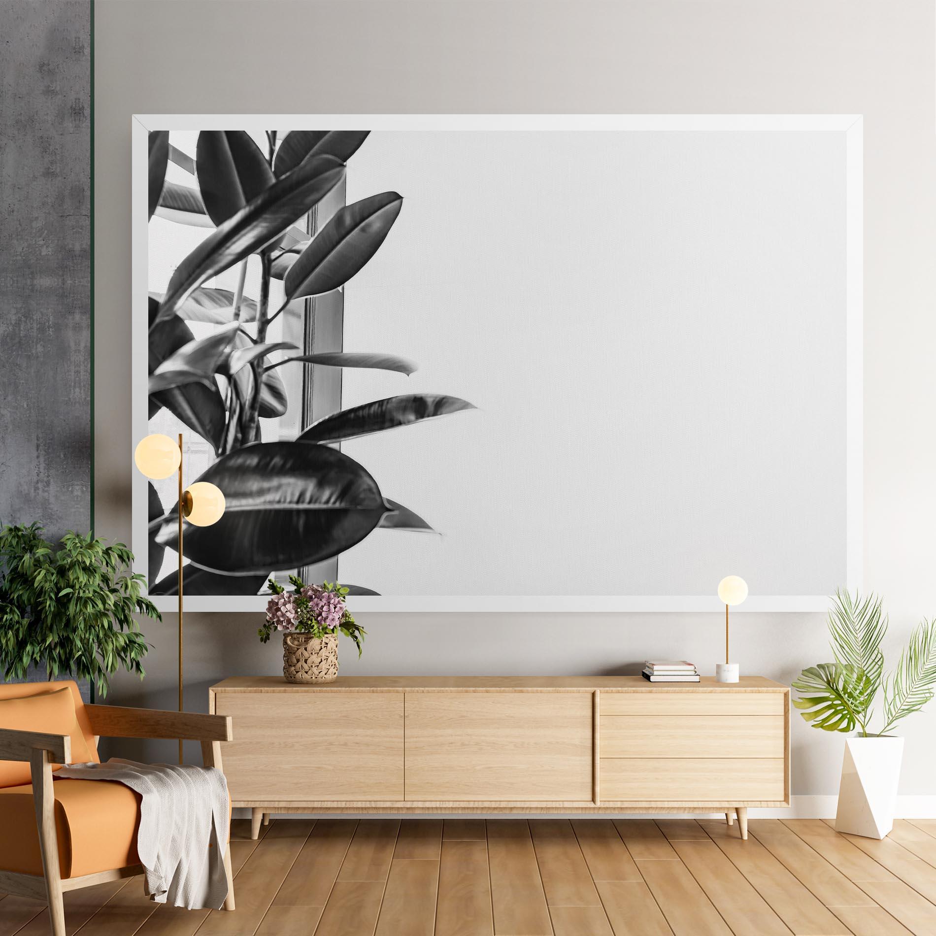 Leinwandbild Grey Plant mockup 9