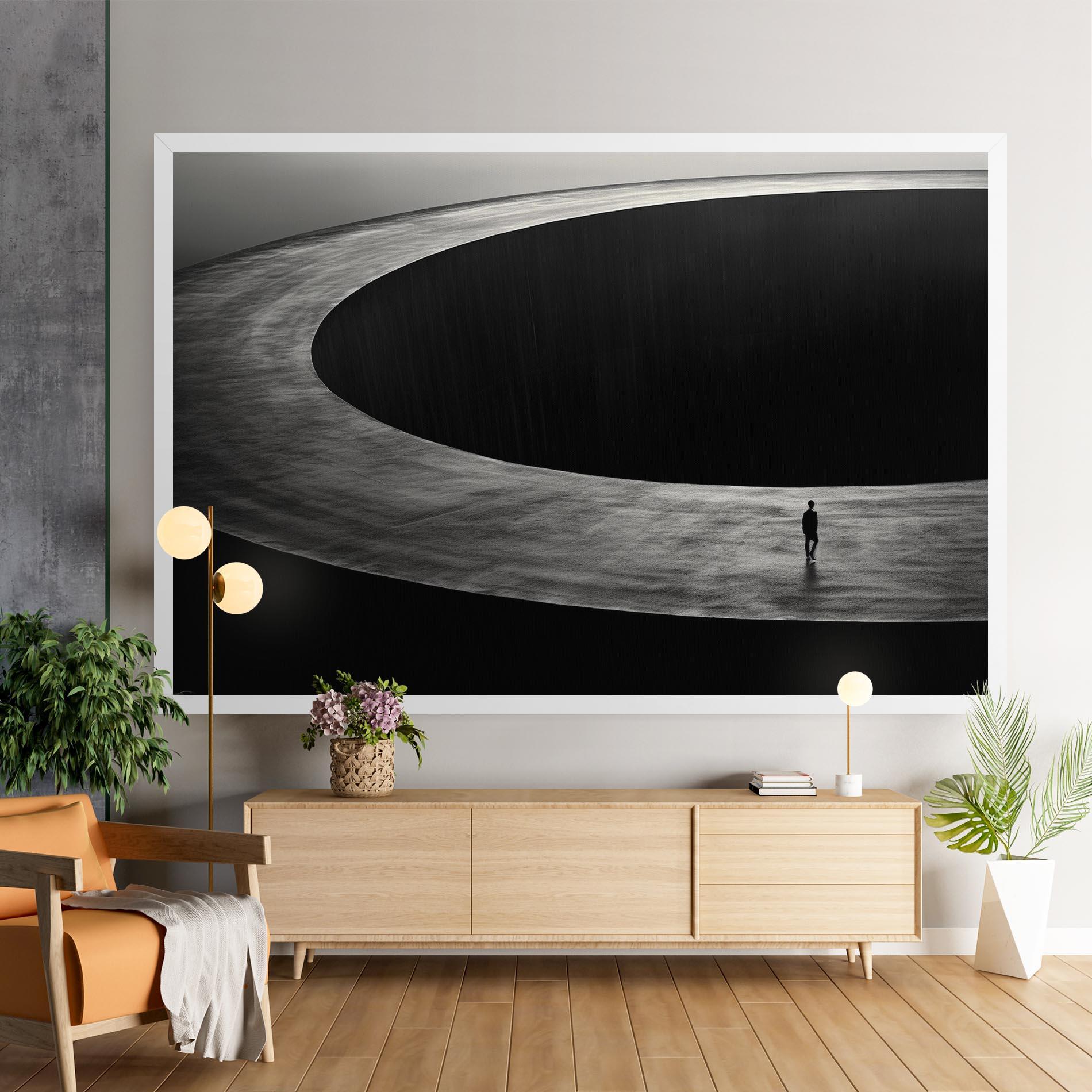 Leinwandbild Man Walking mockup 9