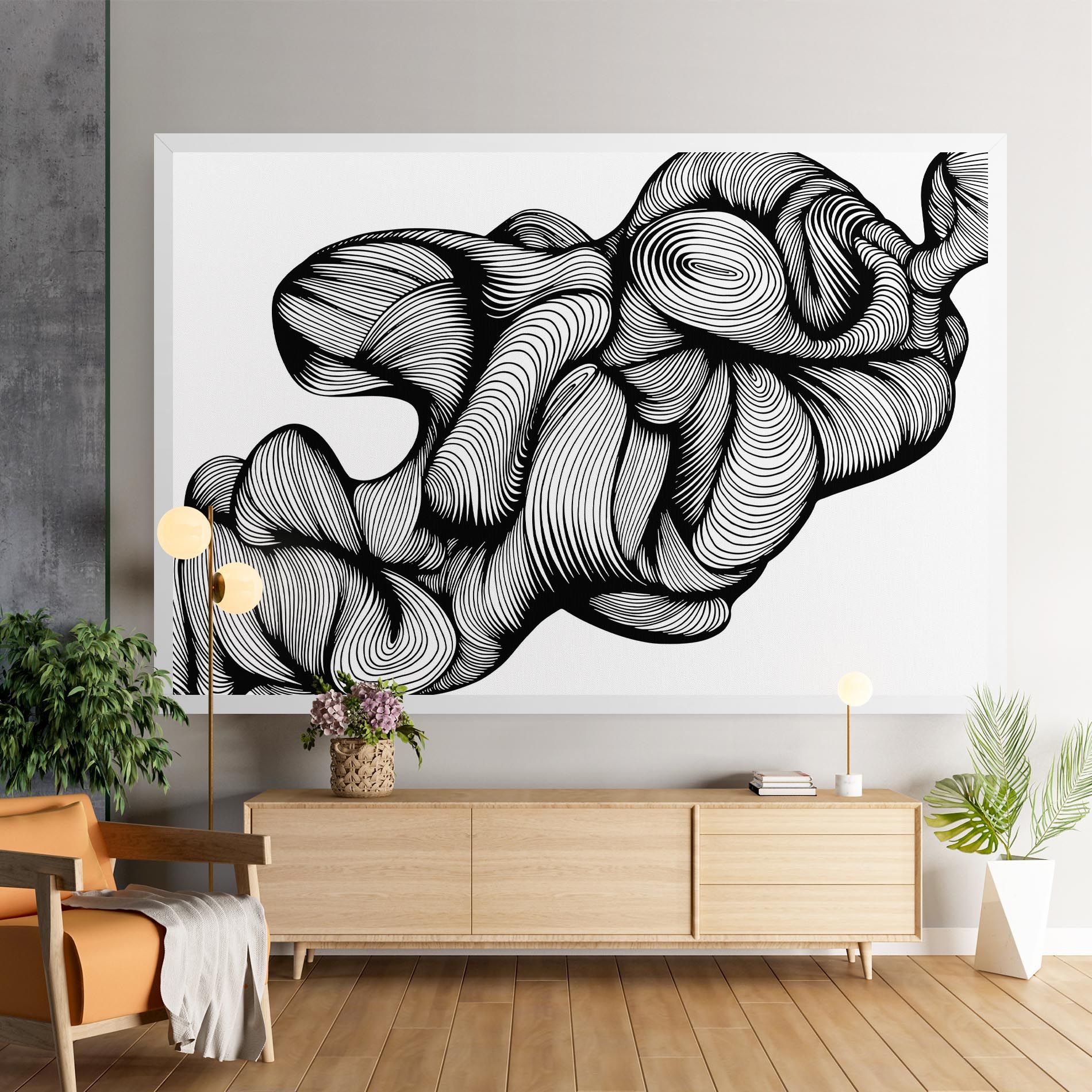 Monochrome Doodle mockup 9