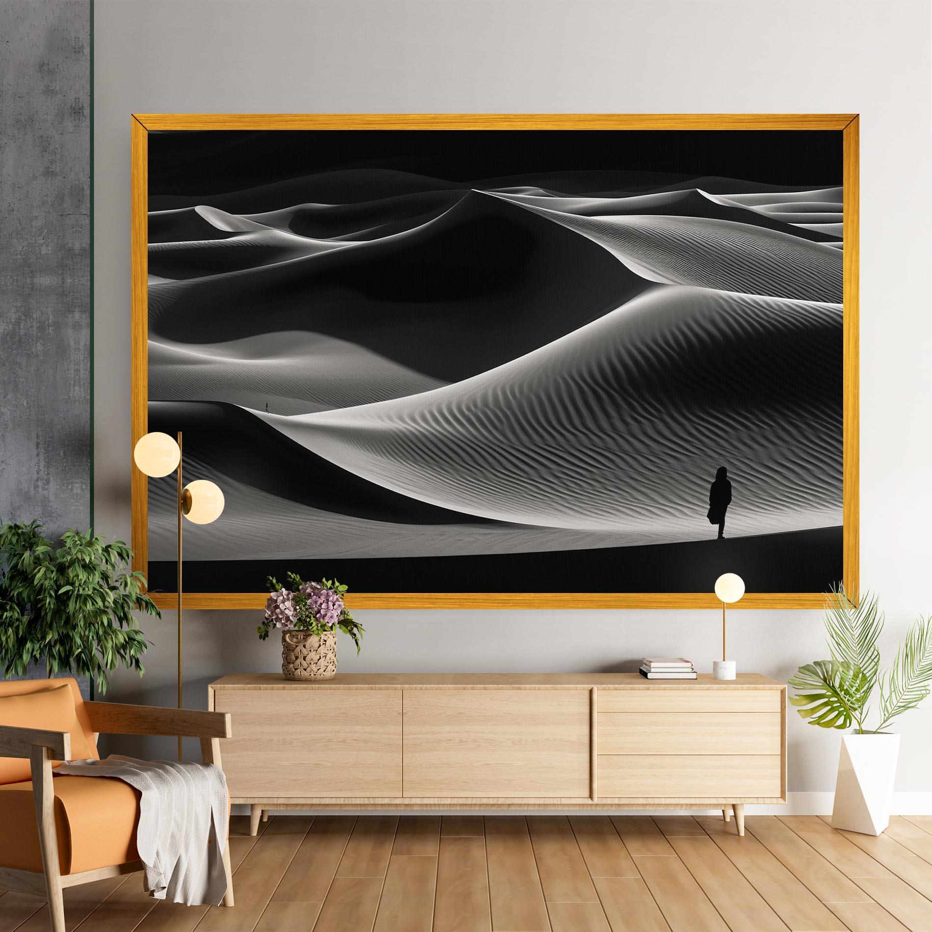 Leinwandbild Dune Silhouette mockup 9
