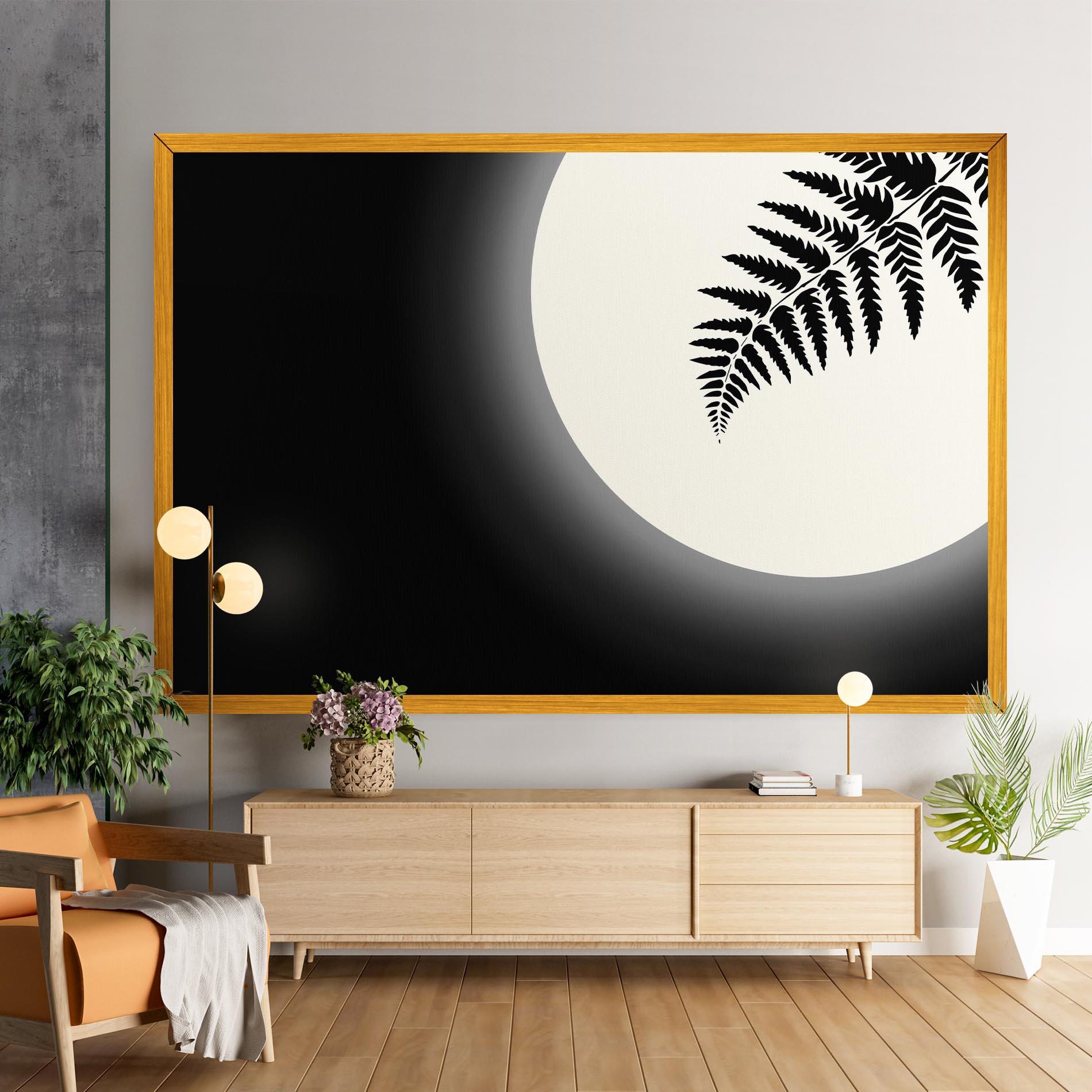 Leinwandbild Full Moon Leaf mockup 9