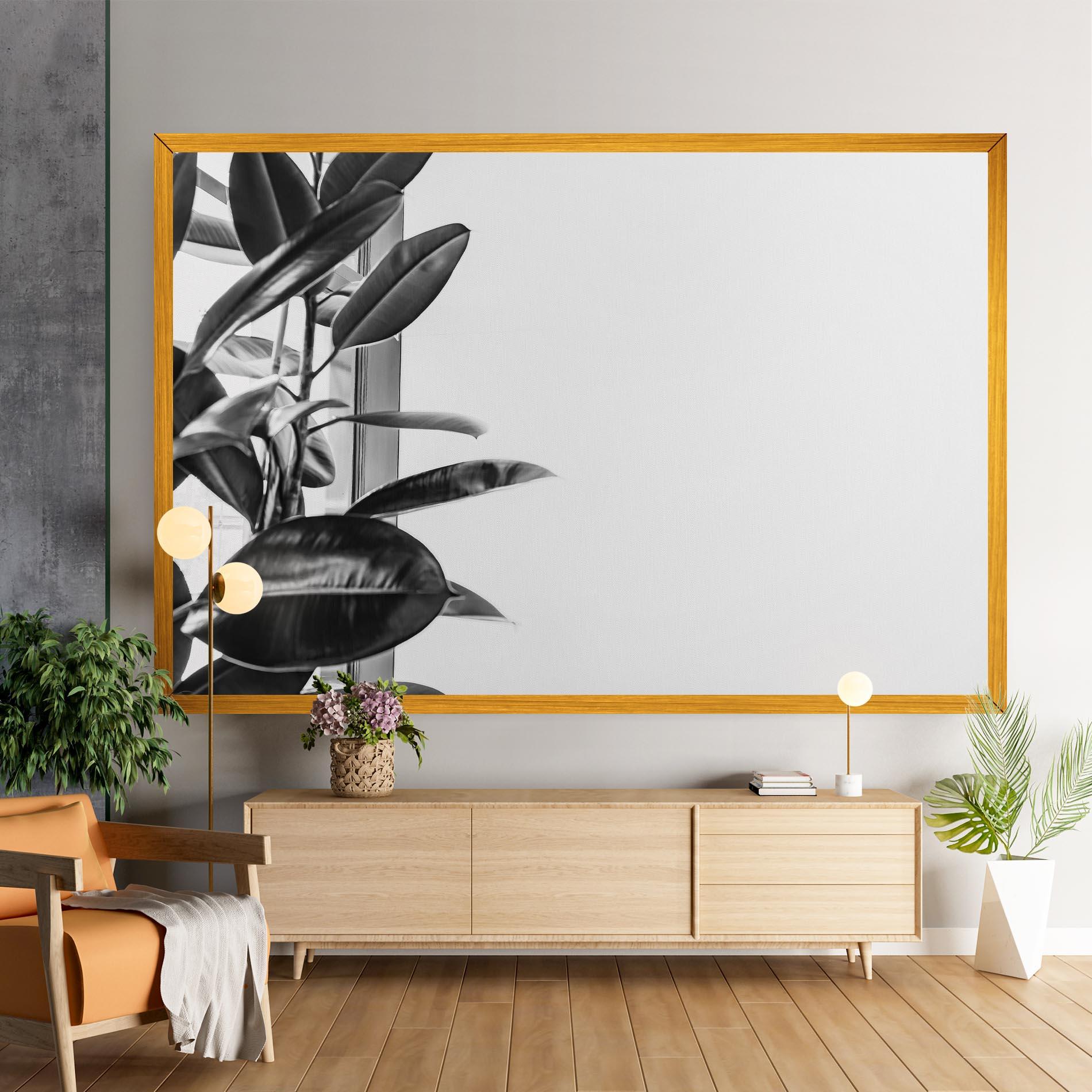 Leinwandbild Grey Plant mockup 9