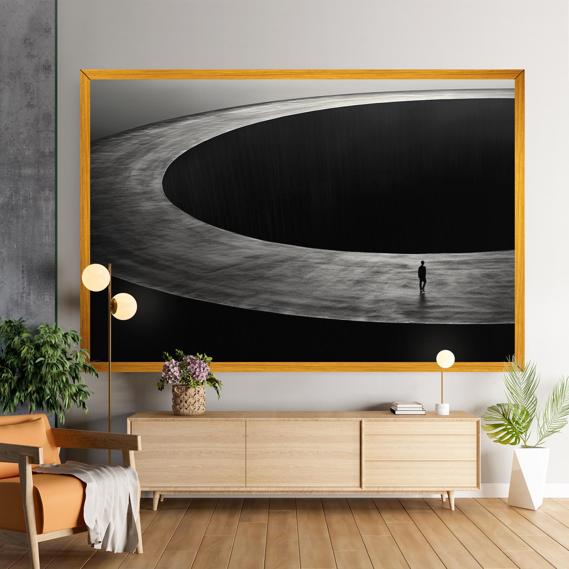 Leinwandbild Man Walking mockup 9