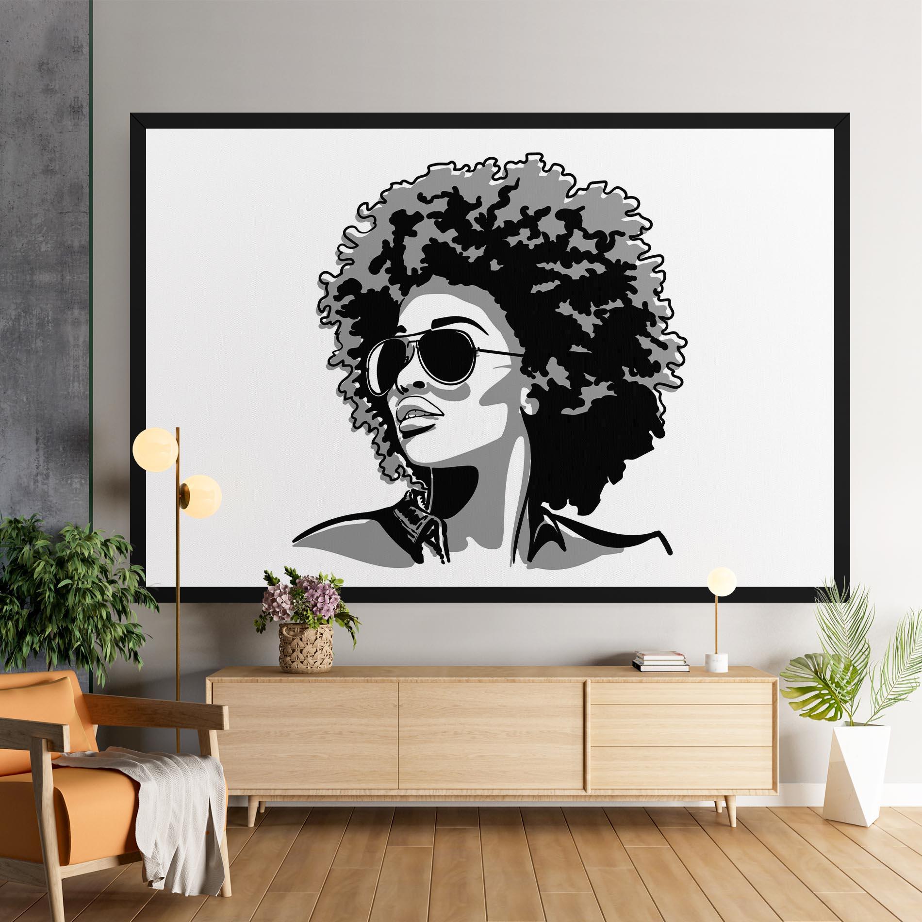 Leinwandbild Black Grasses mockup 9