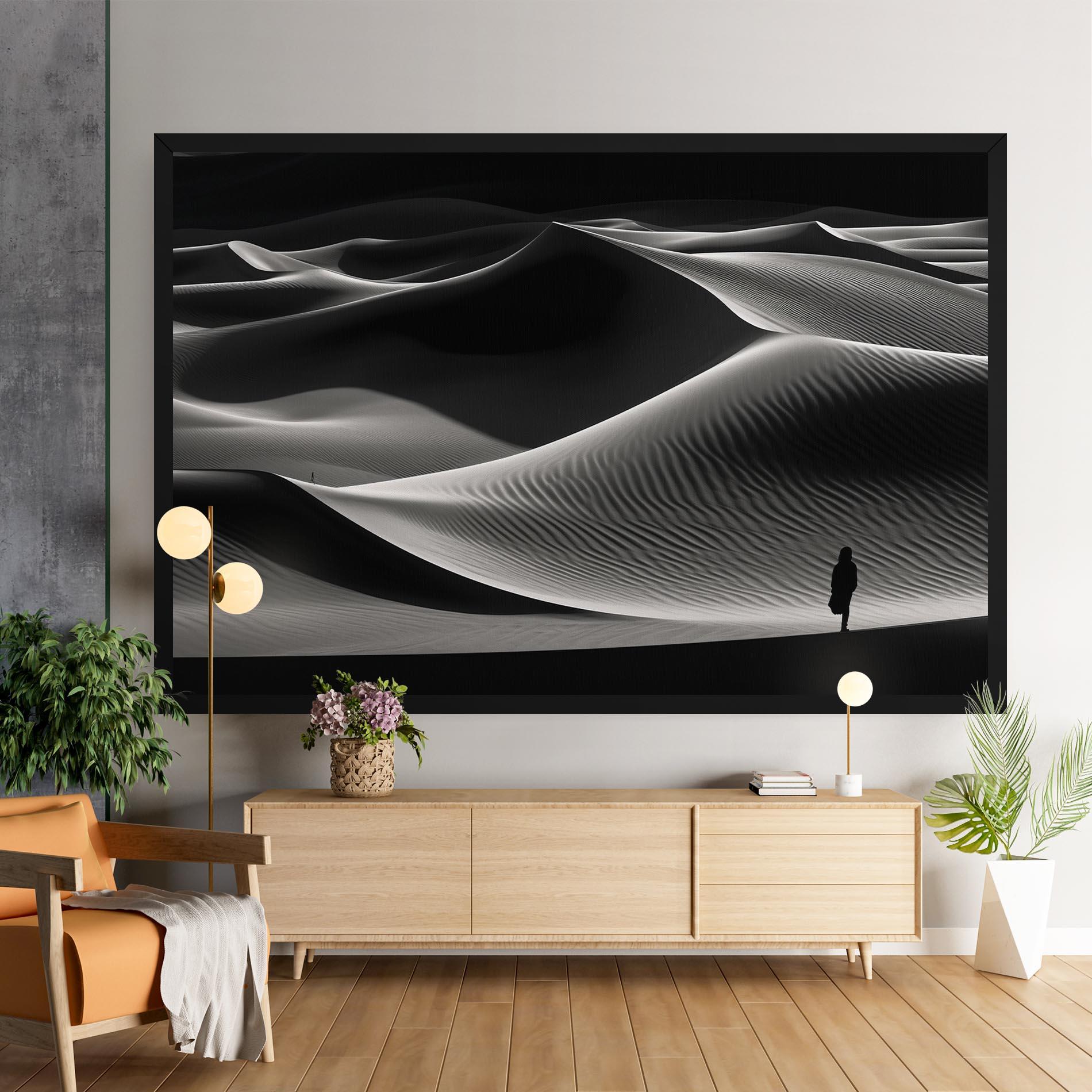 Leinwandbild Dune Silhouette mockup 9