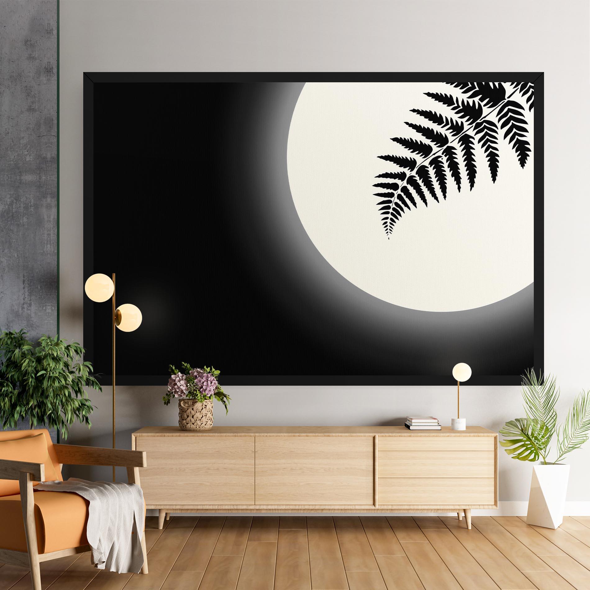 Leinwandbild Full Moon Leaf mockup 9