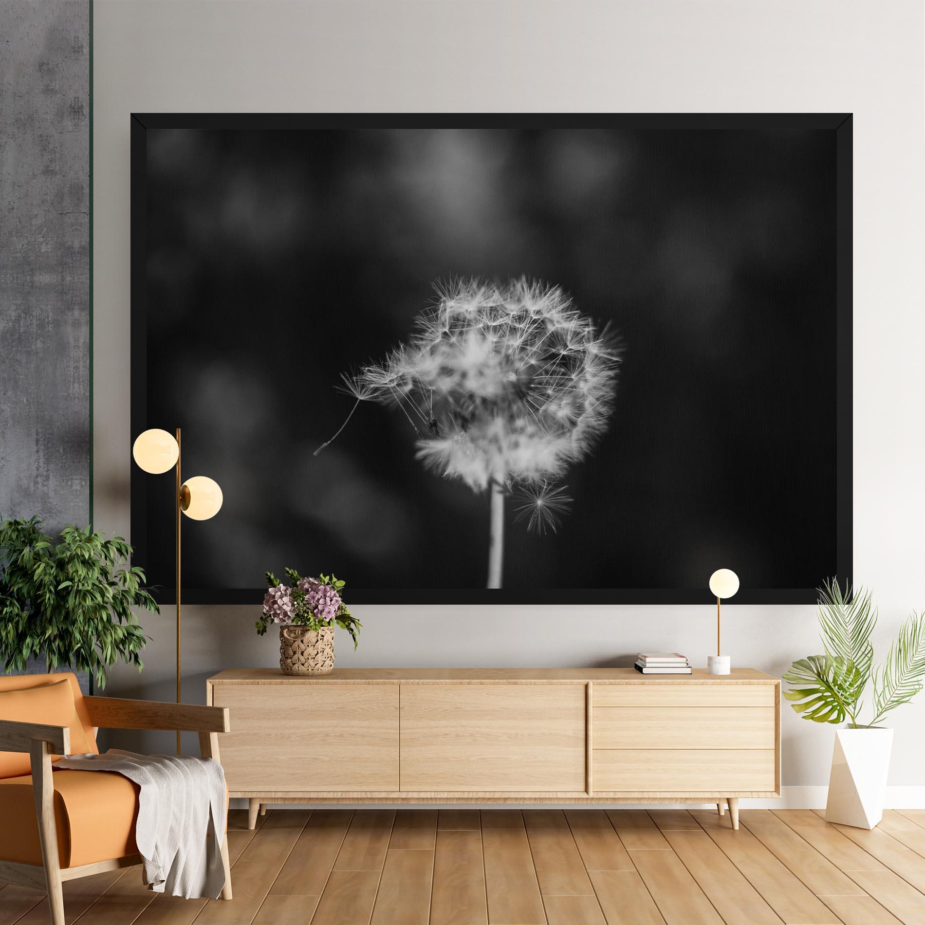 Leinwandbild Grey Dandelion mockup 9