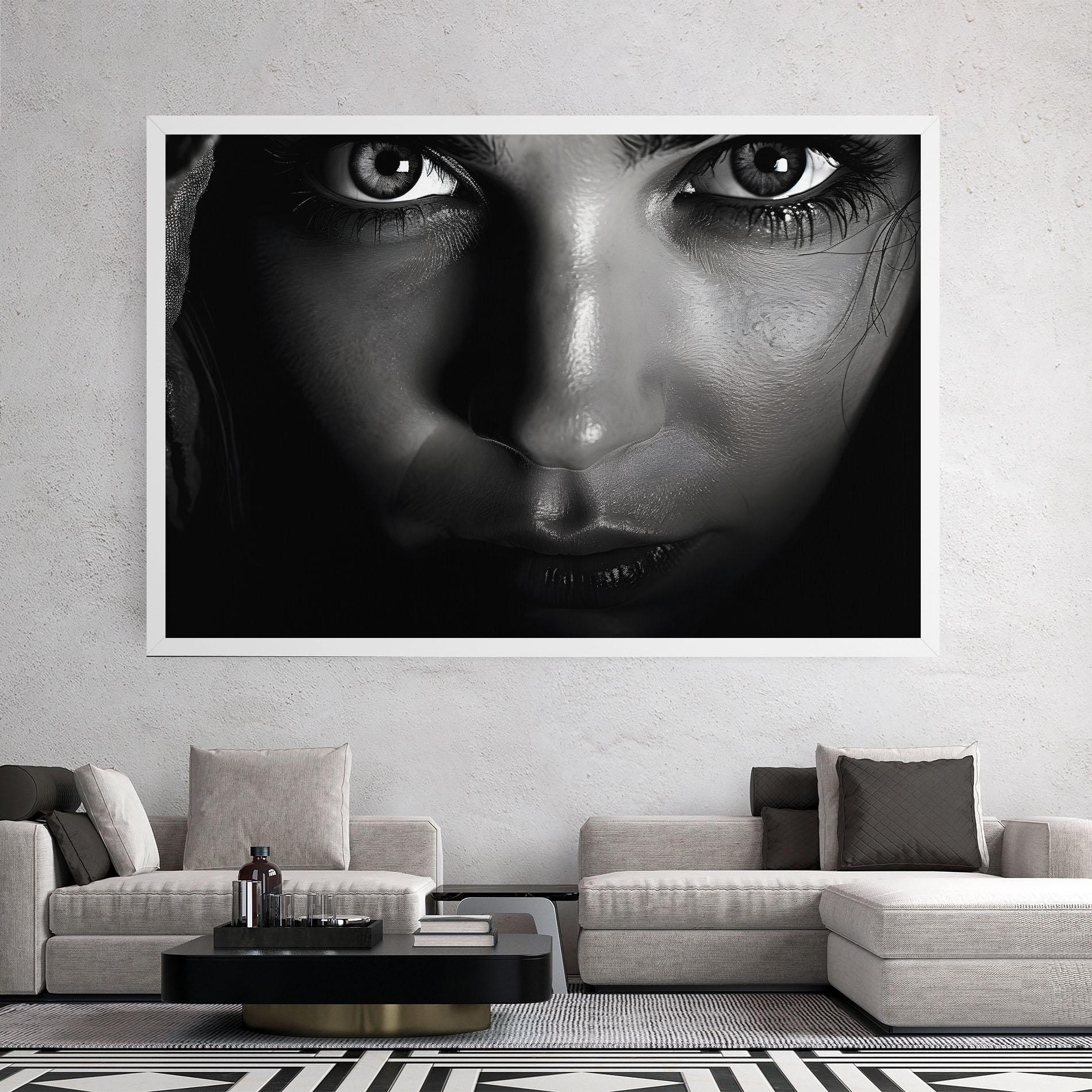 Leinwandbild Closeup Portrait mockup 2