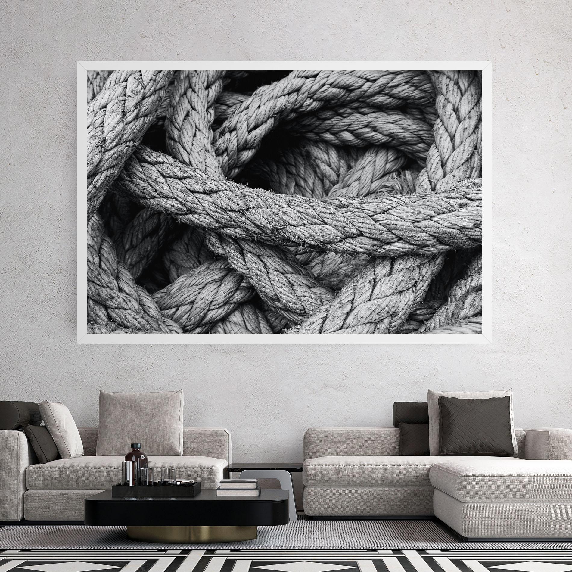 Leinwandbild Gray String mockup 2