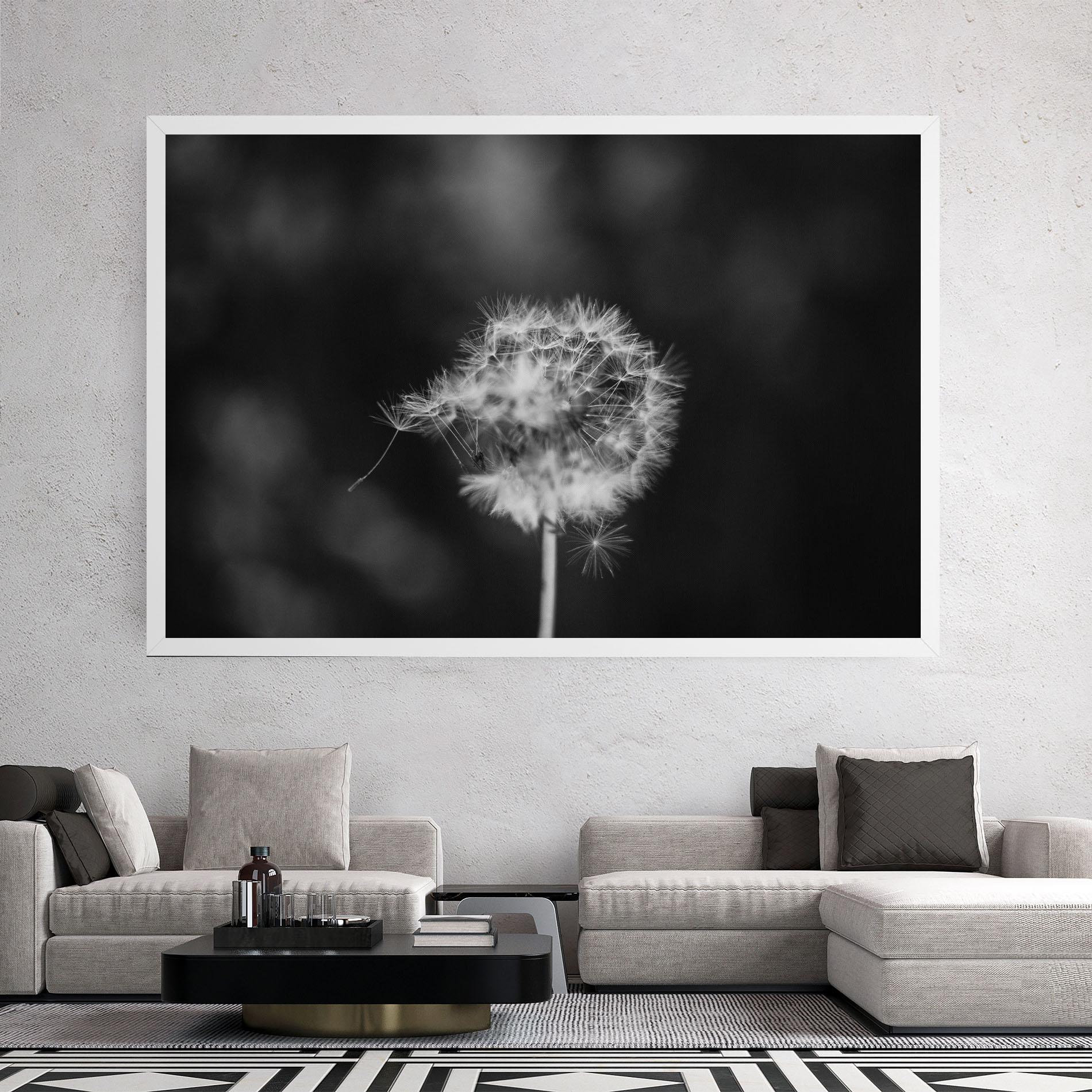 Leinwandbild Grey Dandelion mockup 2