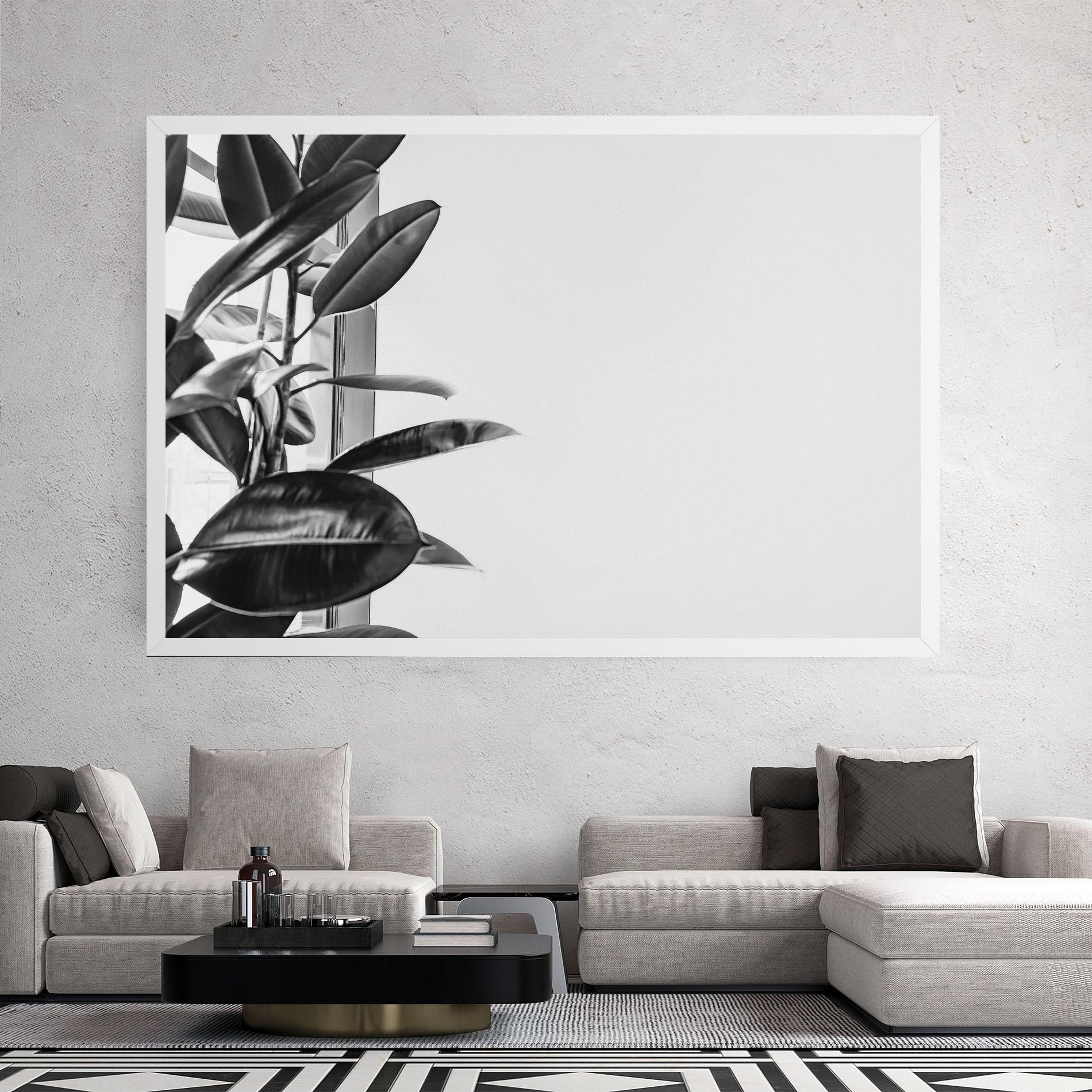 Leinwandbild Grey Plant mockup 2