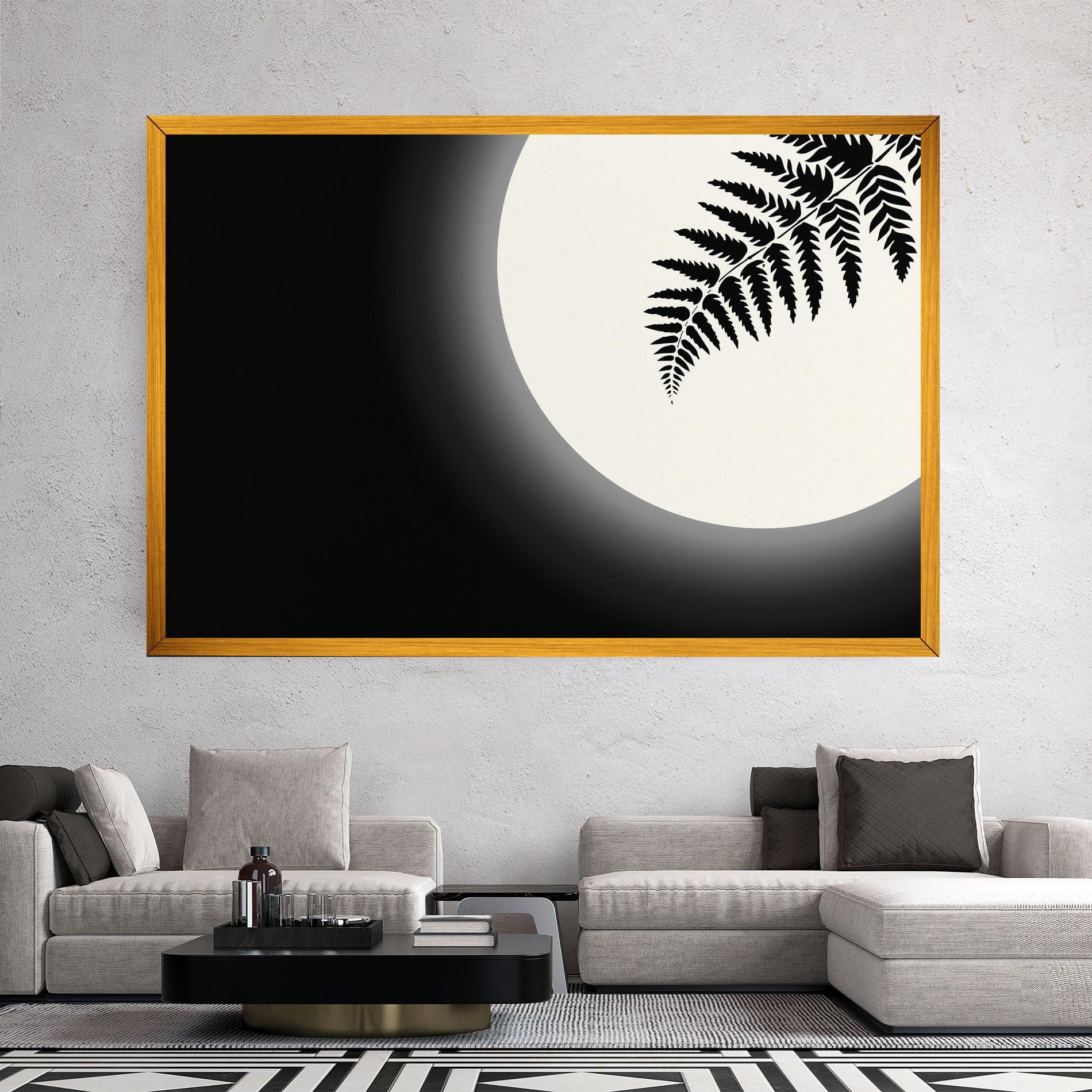 Leinwandbild Full Moon Leaf mockup 2