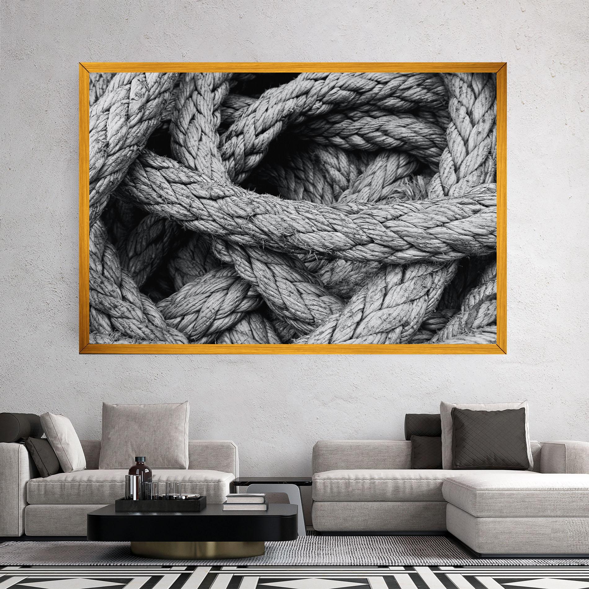 Leinwandbild Gray String mockup 2