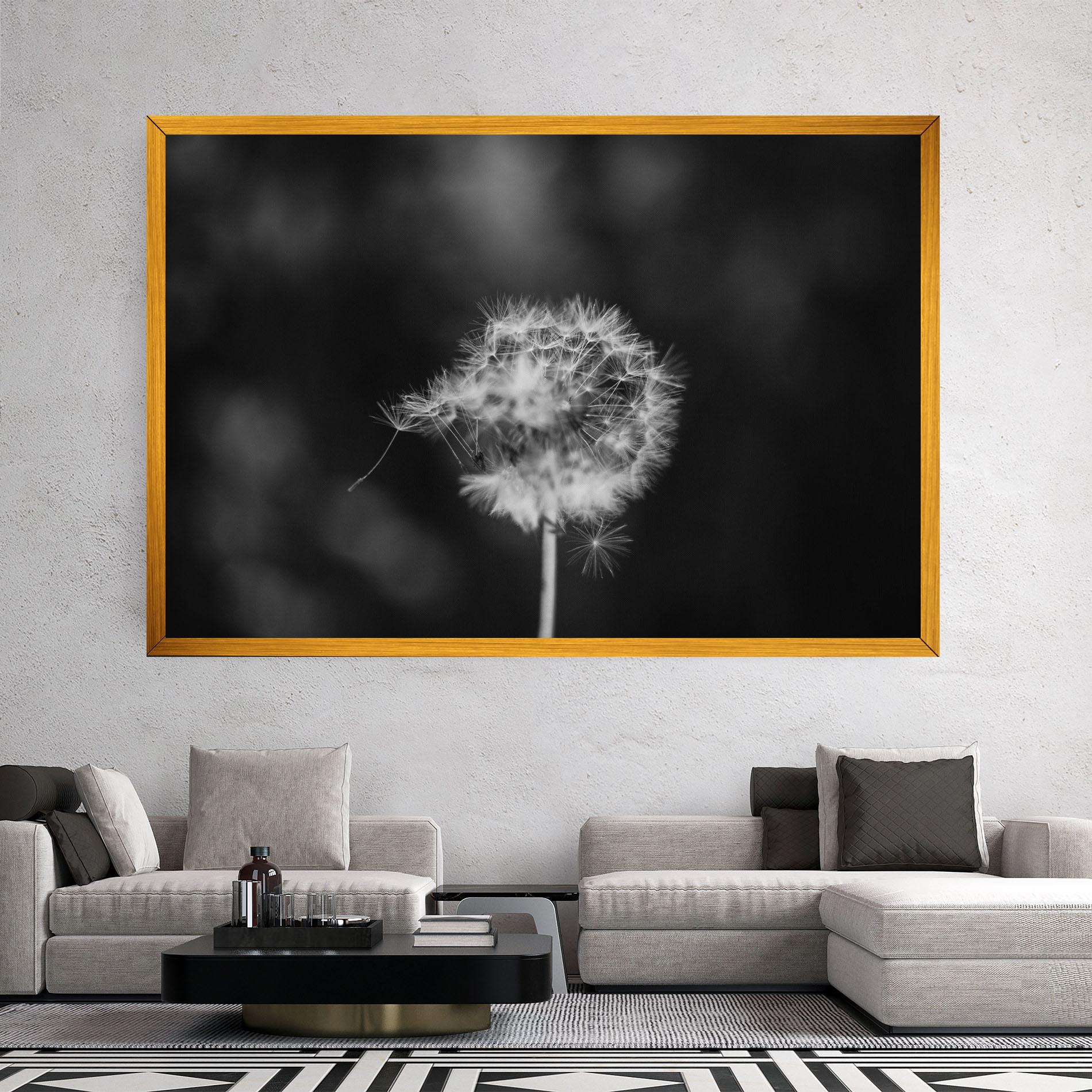 Leinwandbild Grey Dandelion mockup 2