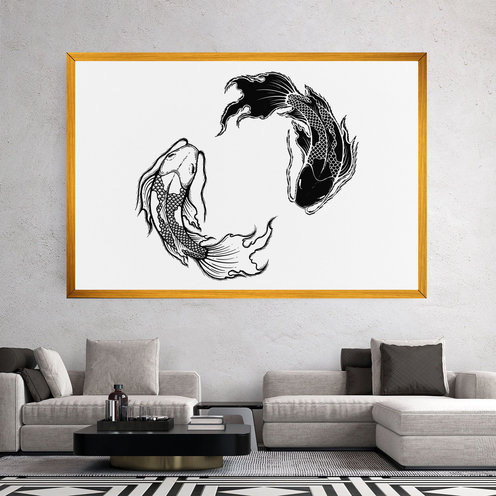 Yin Yang Koi mockup 2