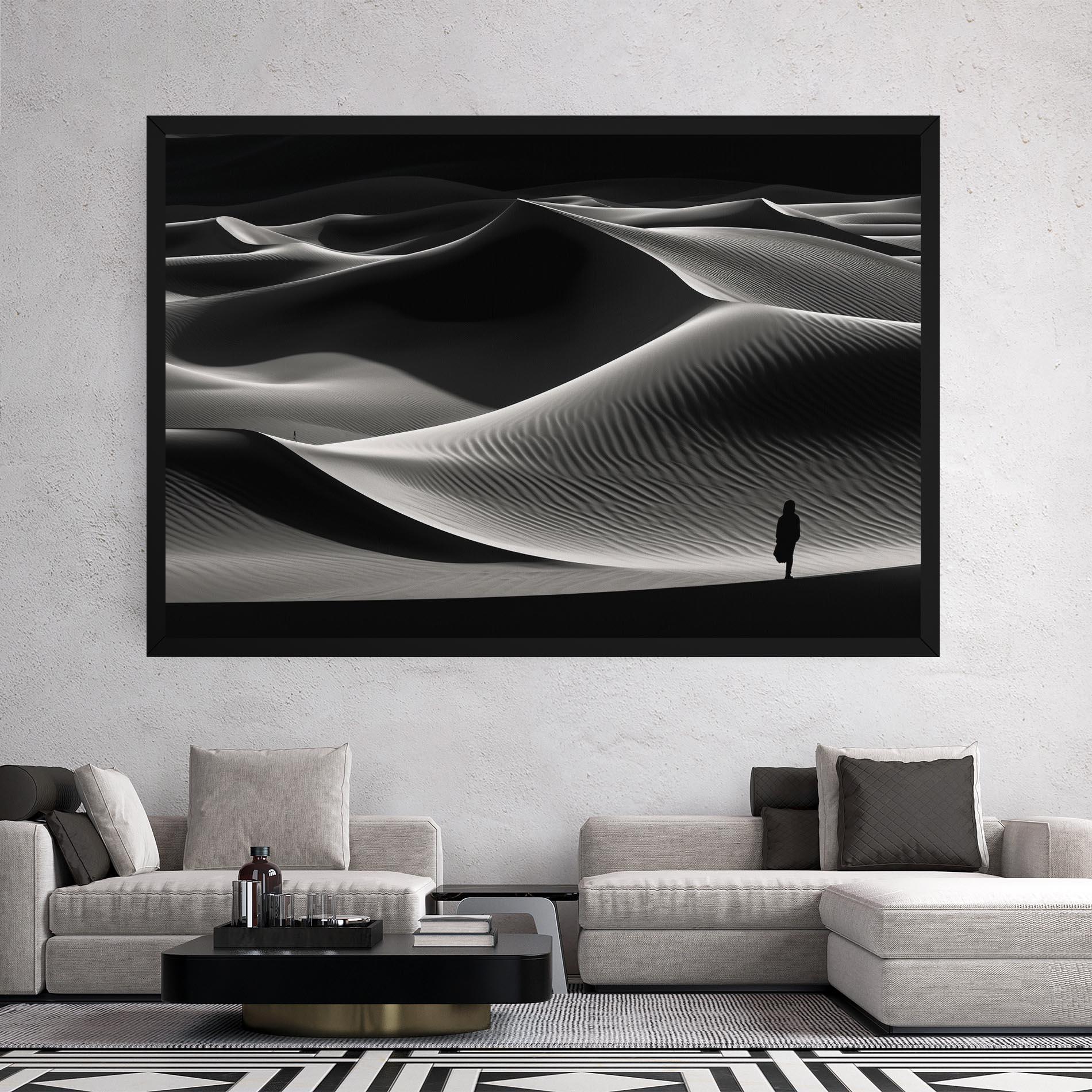 Leinwandbild Dune Silhouette mockup 2