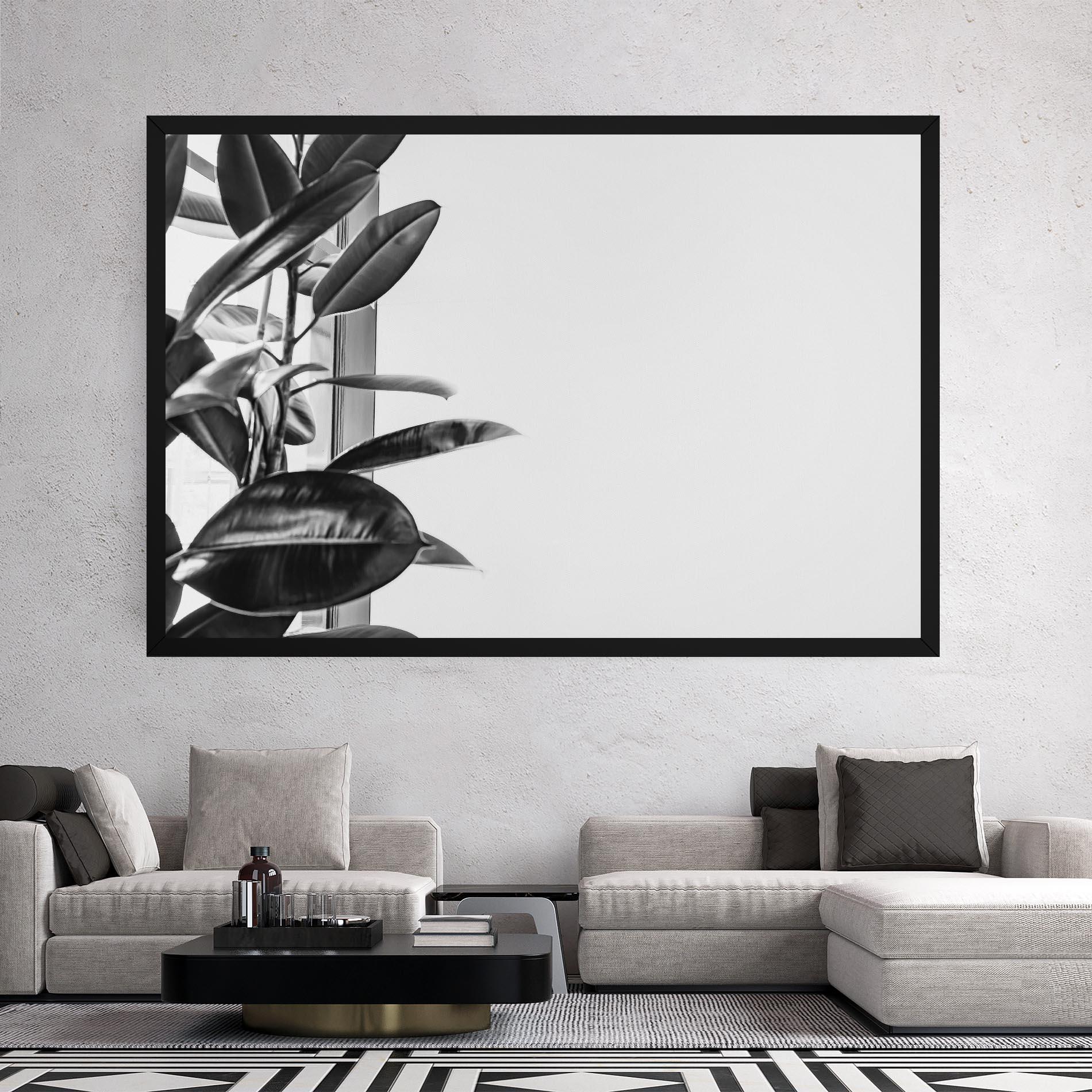 Leinwandbild Grey Plant mockup 2