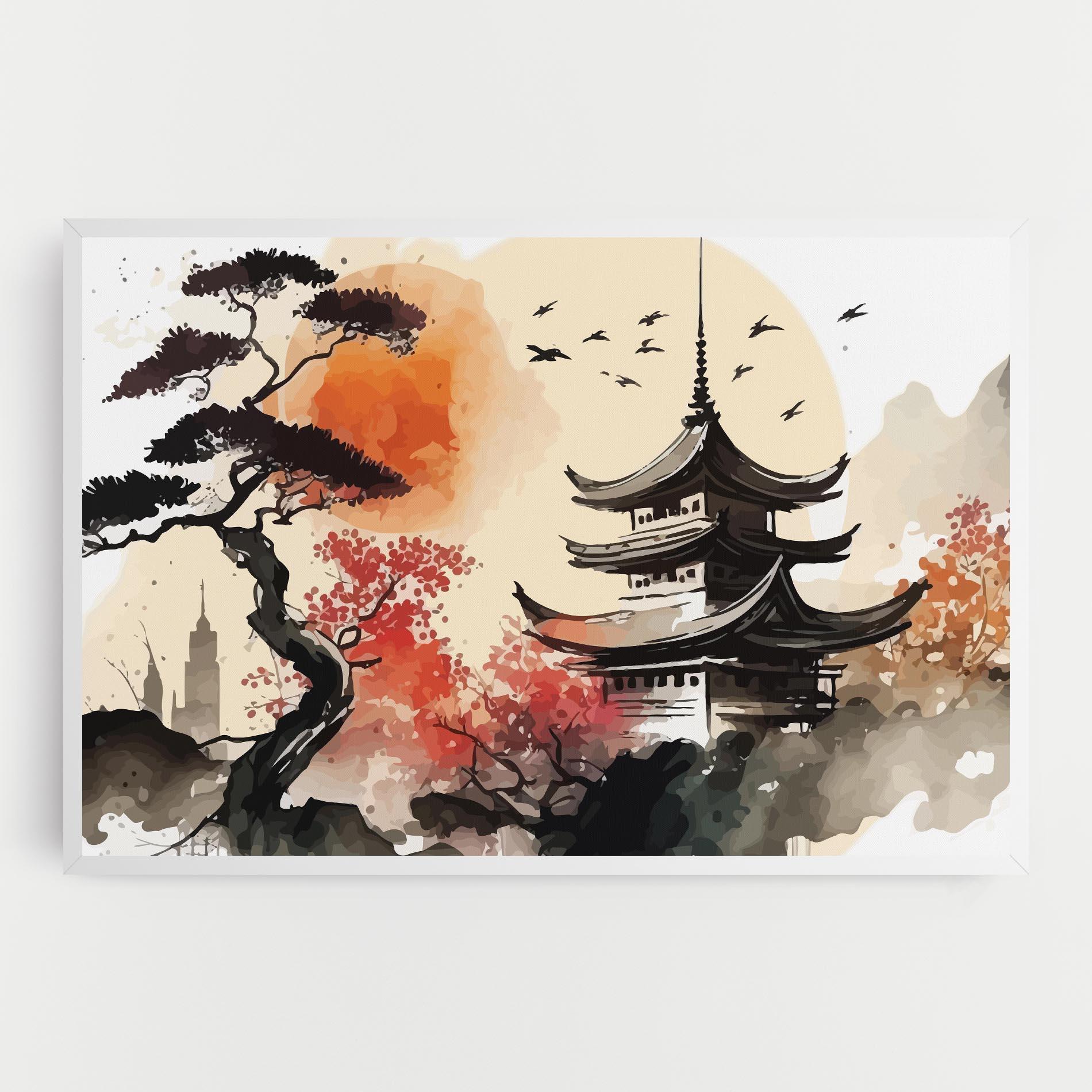 Leinwandbild Asiatic Beautiful View mockup 0