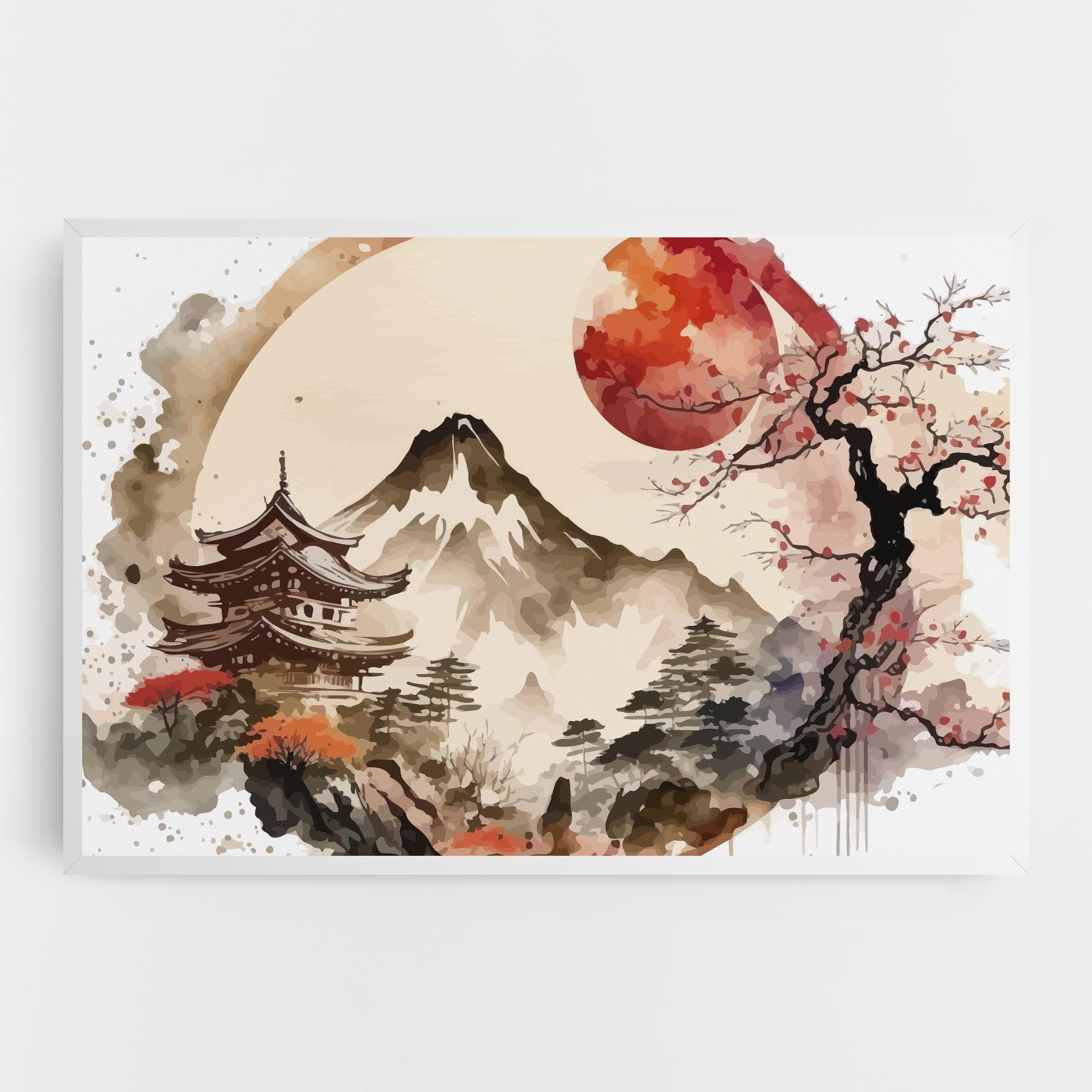 Leinwandbild Asiatic Blossom View mockup 0