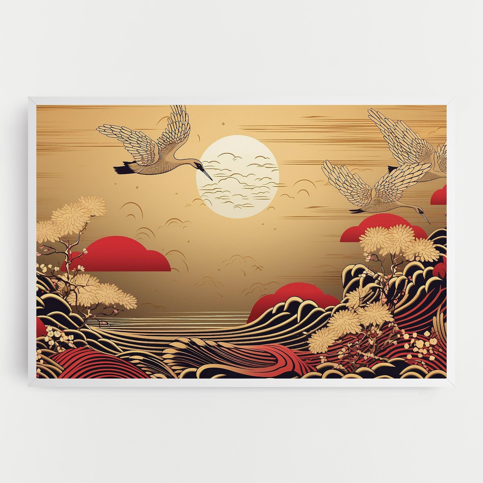 Leinwandbild Chinese Wind Art mockup 0