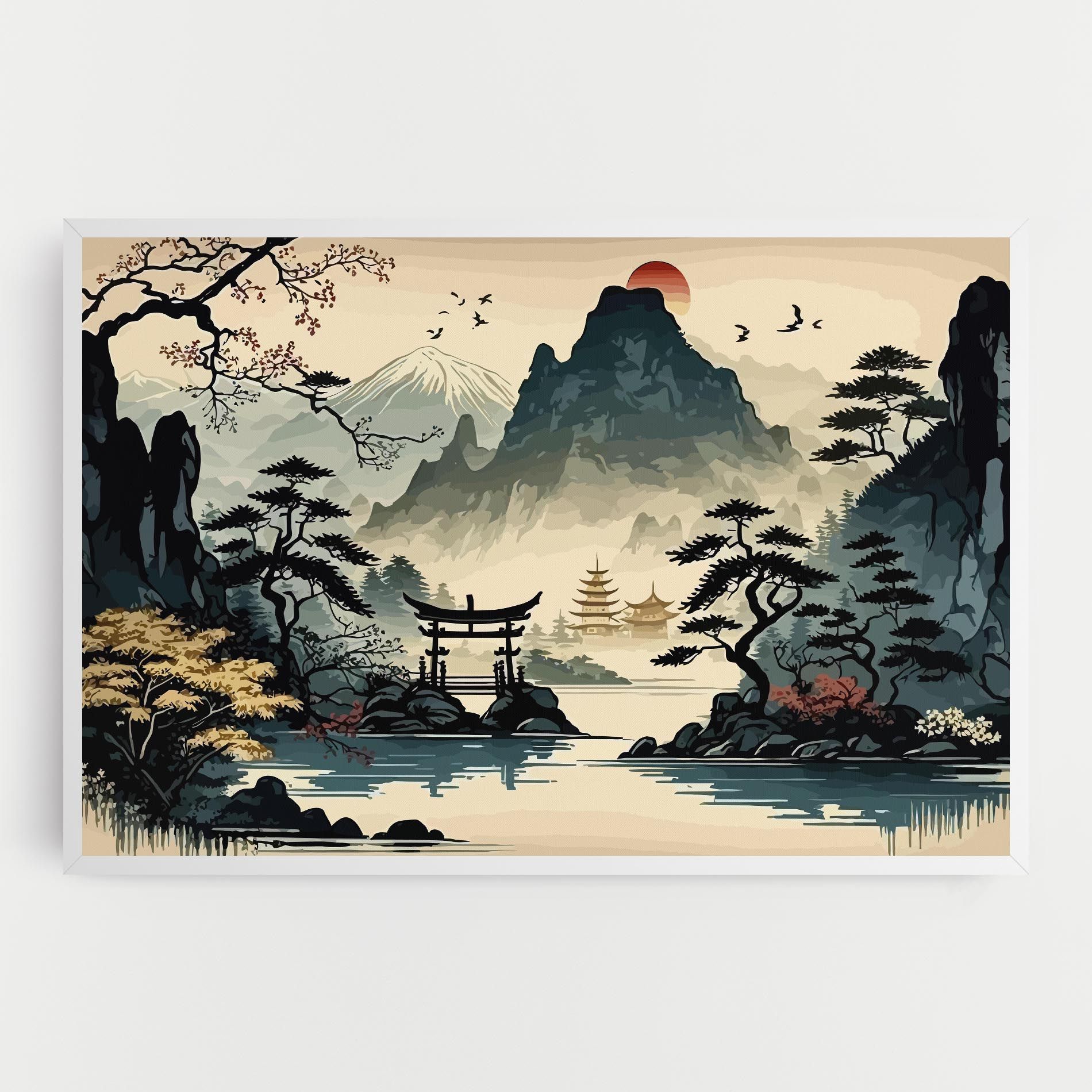 Cream Chinese Mountain mockup 0