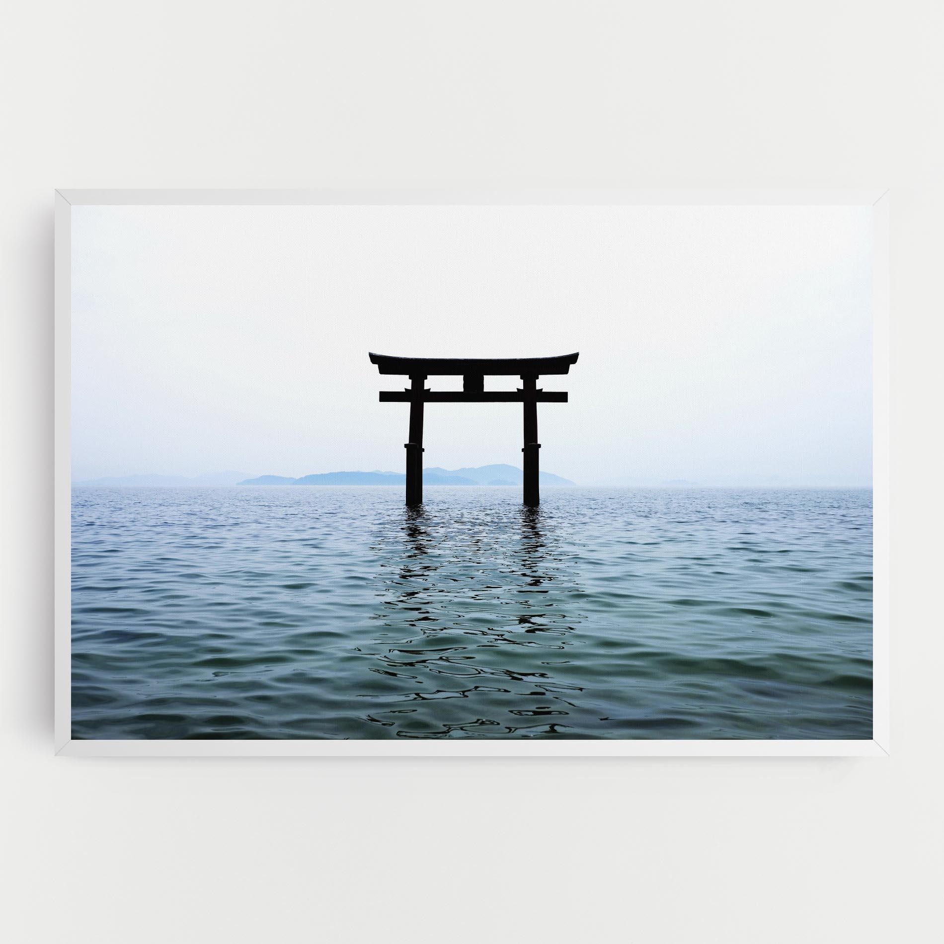 Leinwandbild Japan Lake Gate mockup 0