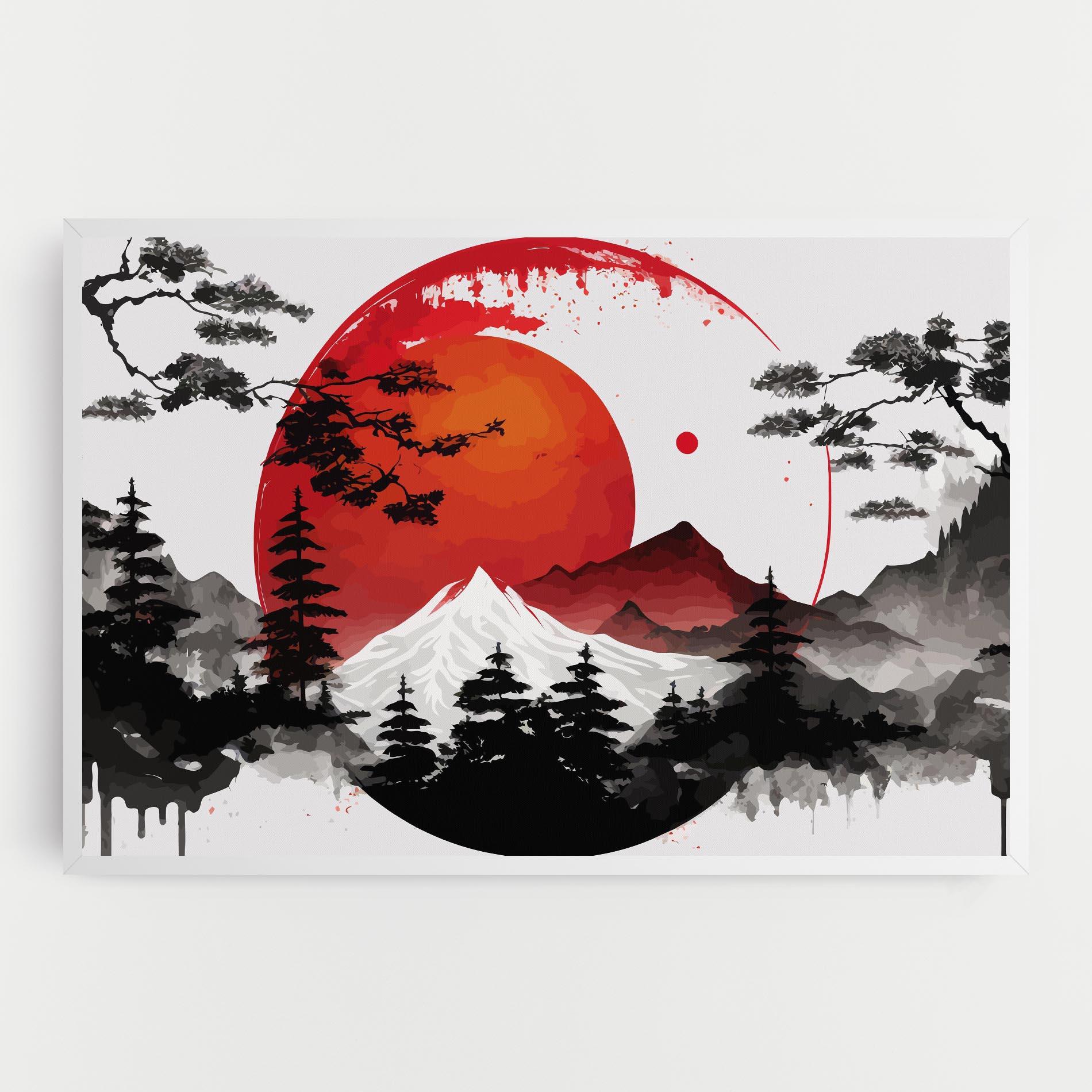 Leinwandbild Yin Yang Mountain mockup 0