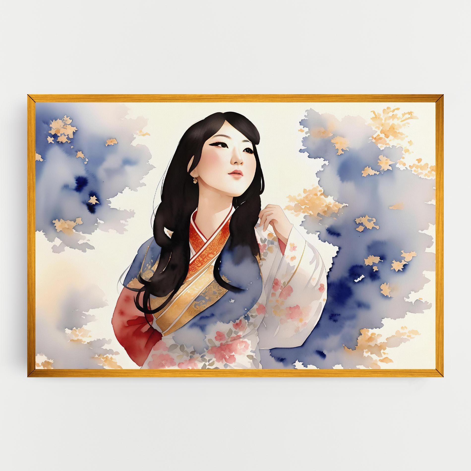 Asian Woman Dancing mockup 0