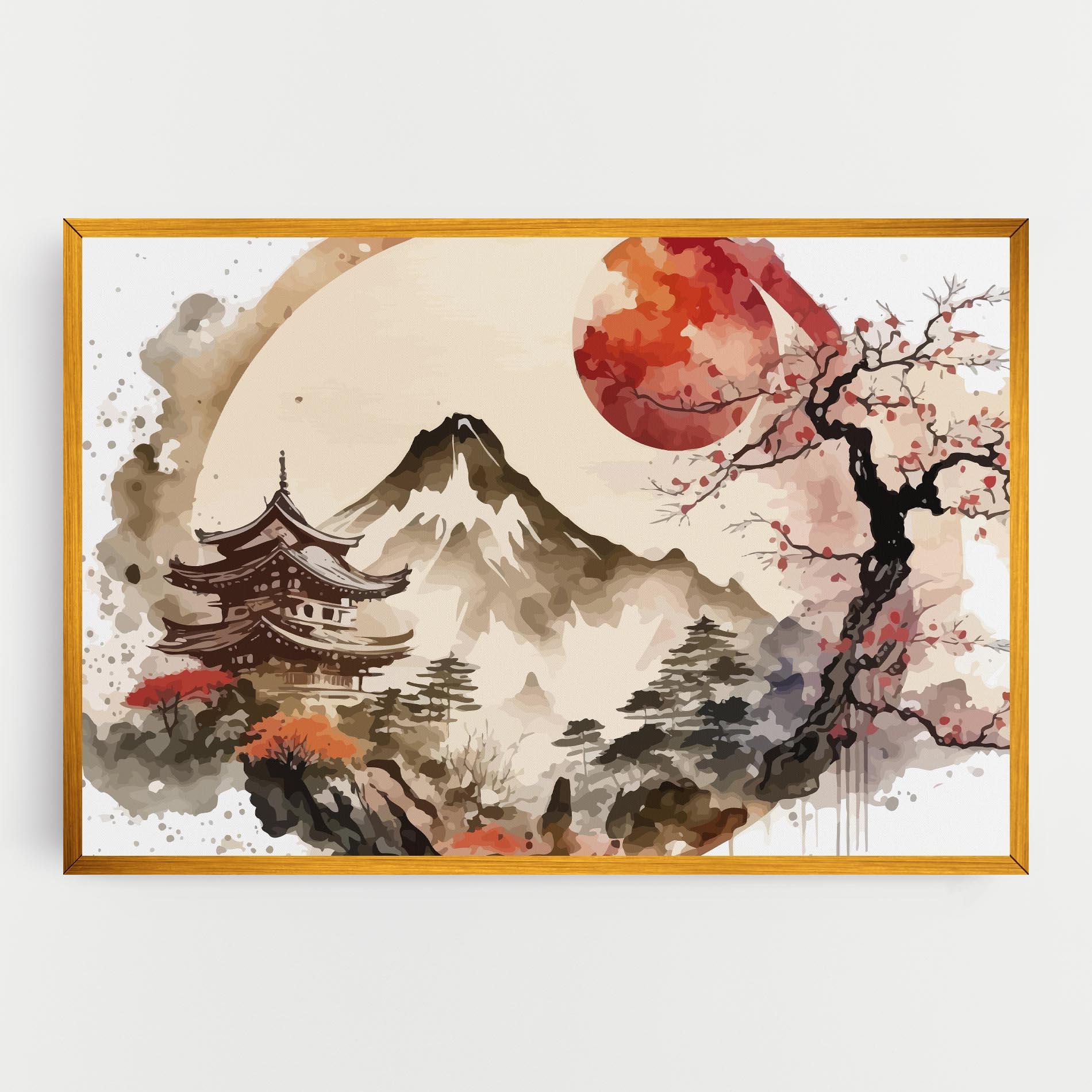 Leinwandbild Asiatic Blossom View mockup 0