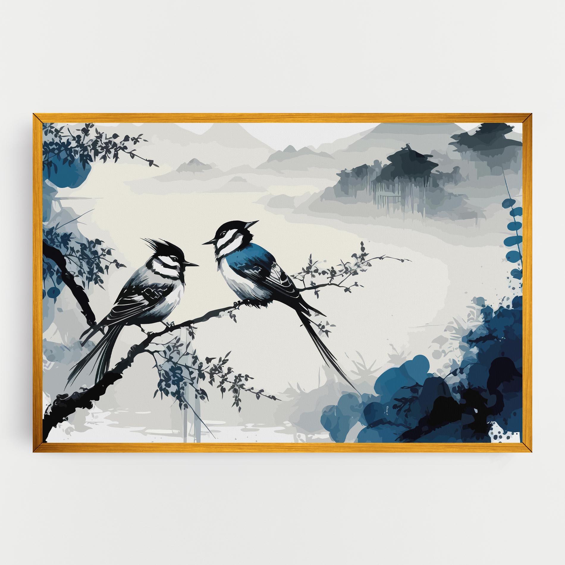 Leinwandbild Asiatic Blue Bird mockup 0