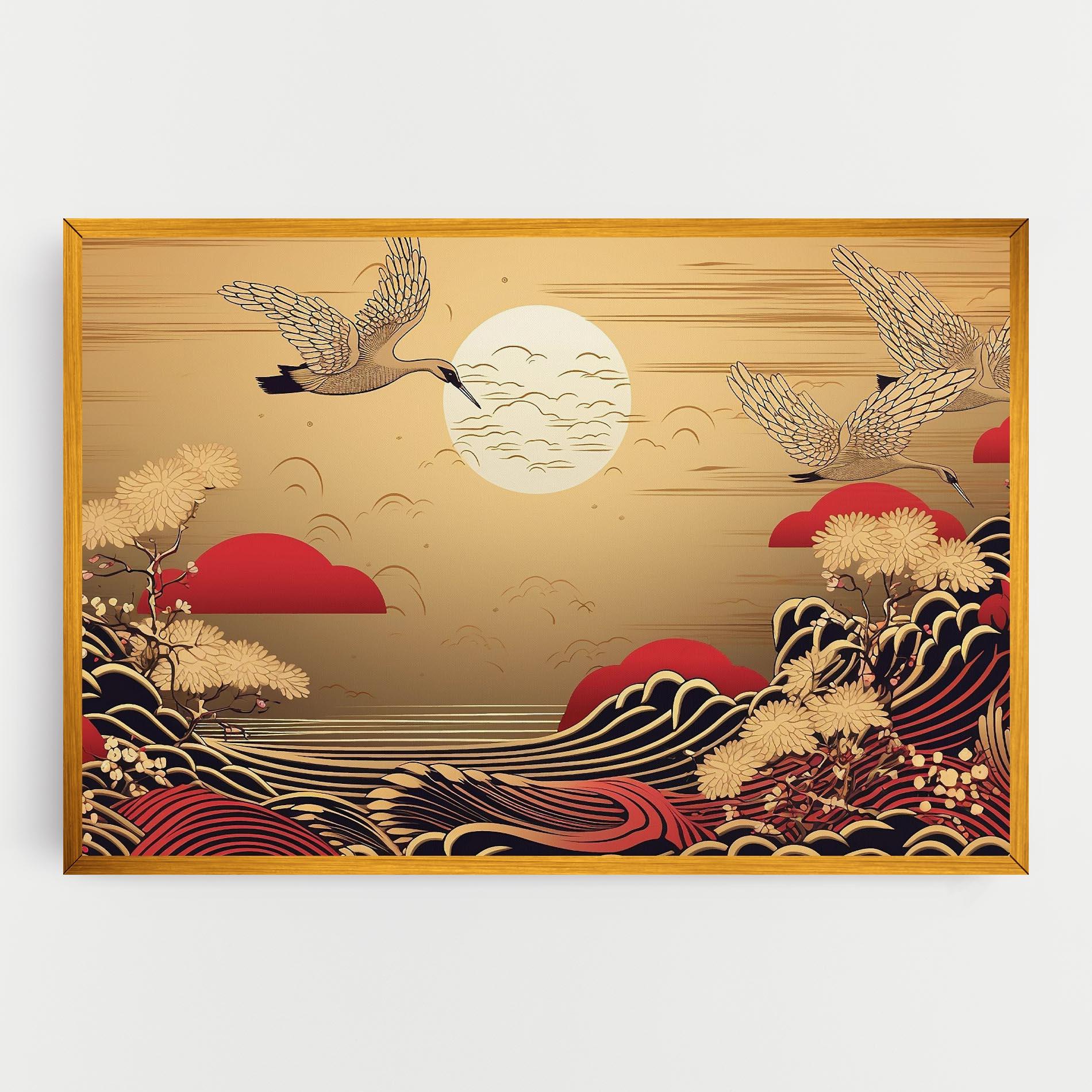 Leinwandbild Chinese Wind Art mockup 0