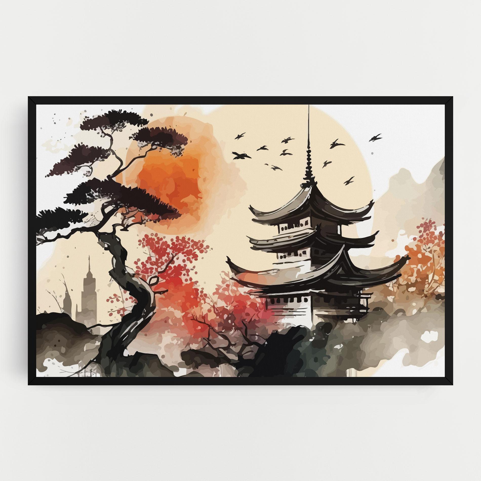 Leinwandbild Asiatic Beautiful View mockup 0